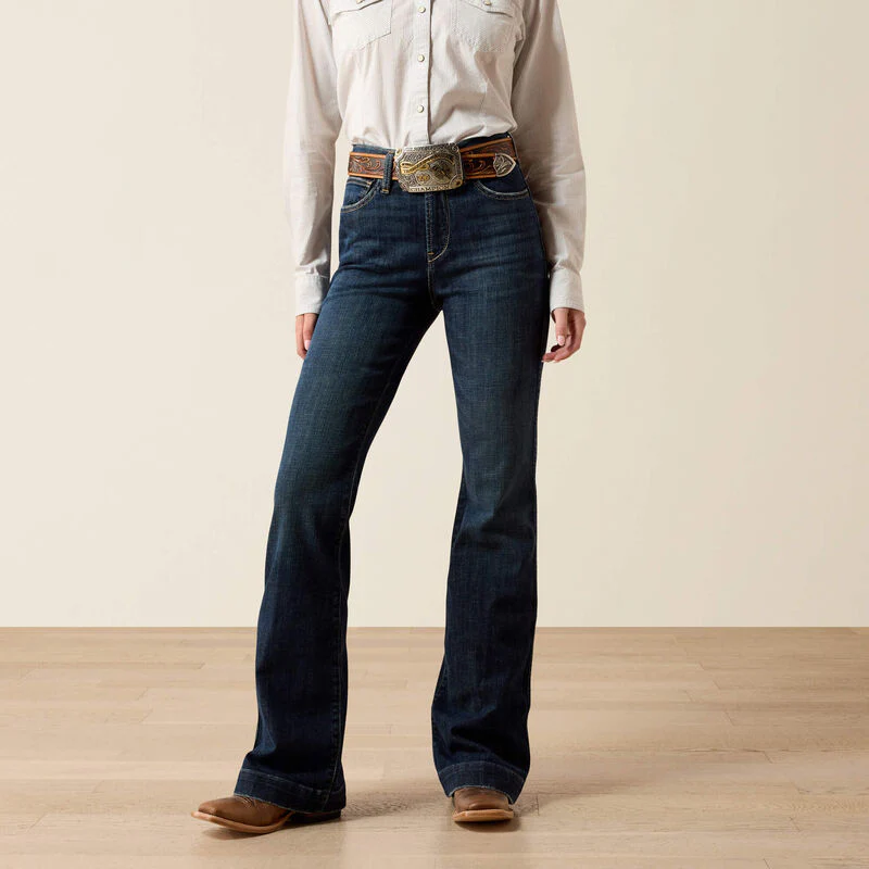 Women Ariat High Rise Vivienne Slim Trouser Jeans - Image 3