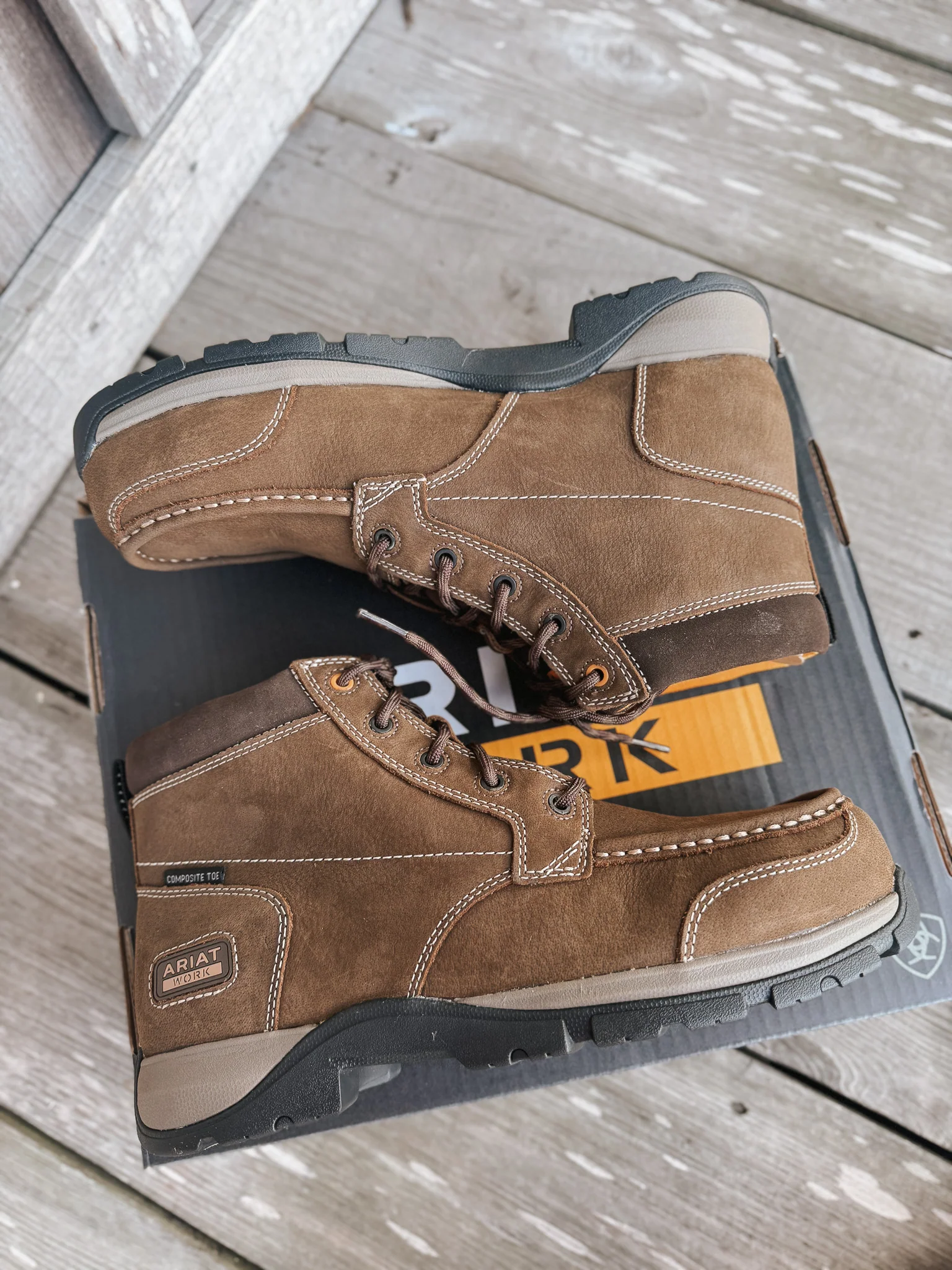 Men's Ariat Edge Chukka 6" Composite Toe Work Boot - Image 15