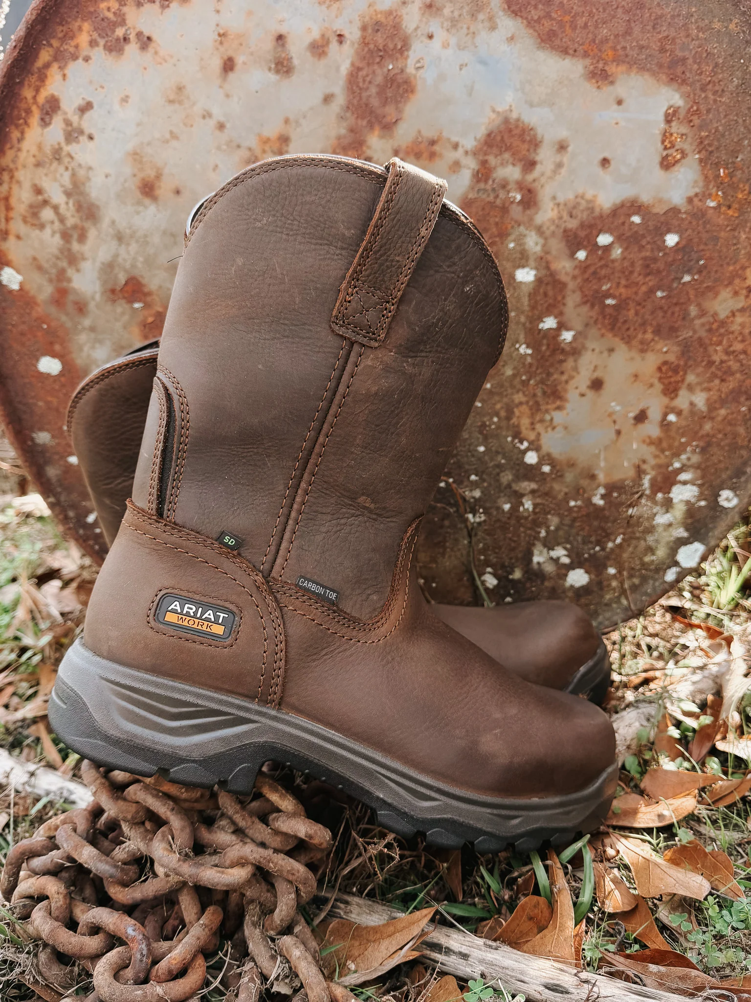 Ariat Men's Turbo Duratread Static Dissipative Composite Toe Work Boot - Image 4
