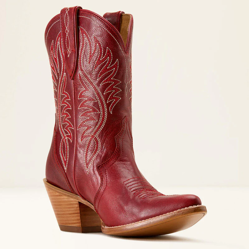 Ariat Women's Julietta Western Booties - Red Alert - Image 5