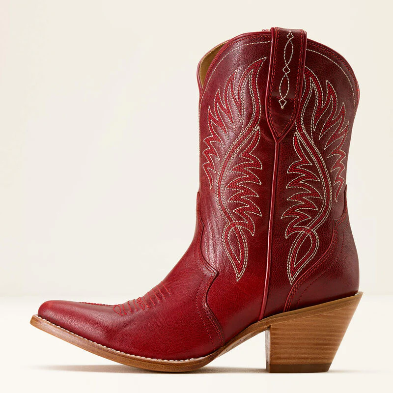 Ariat Women's Julietta Western Booties - Red Alert - Image 7