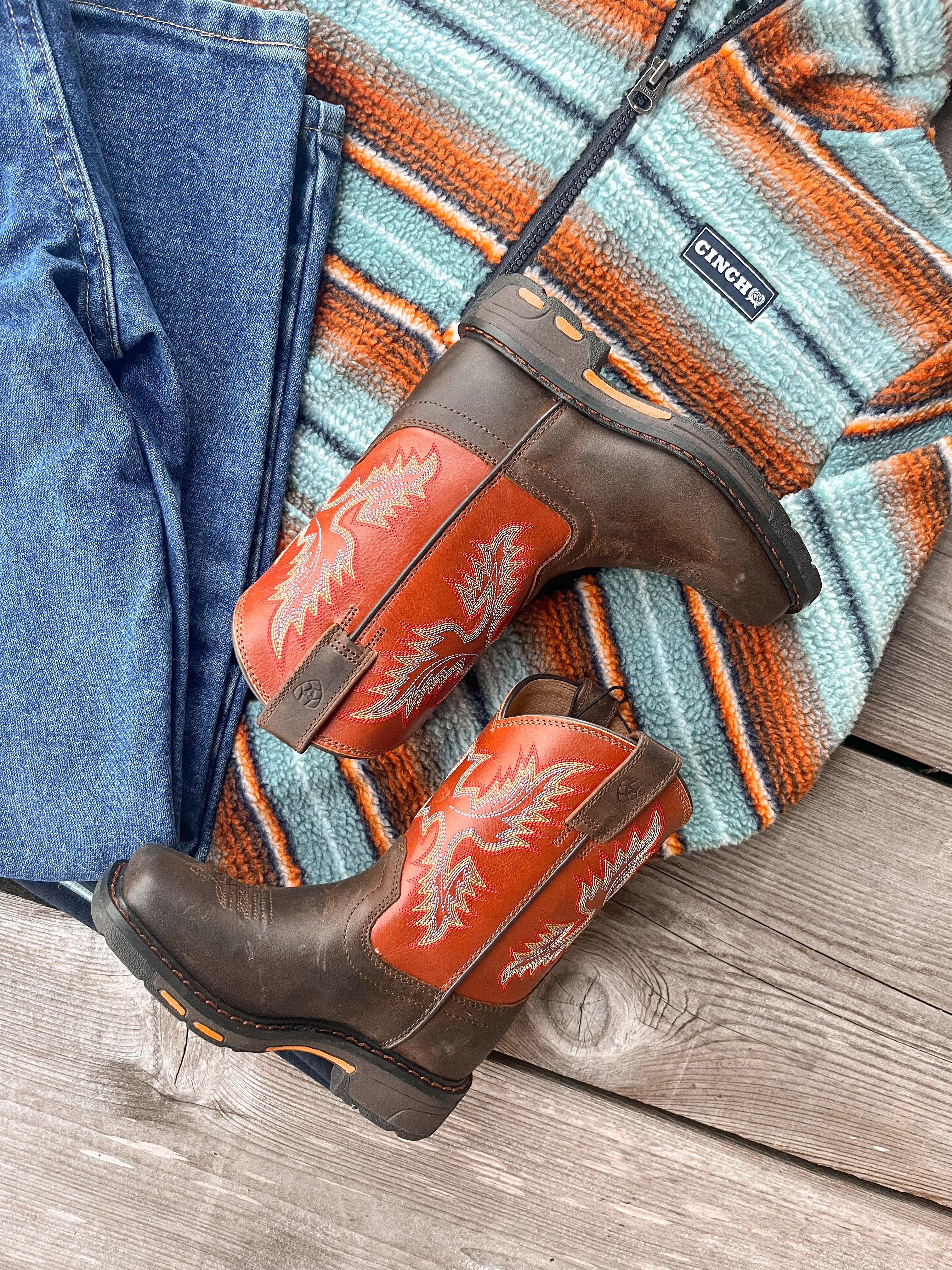 Youth Ariat WorkHog Boots - Image 6