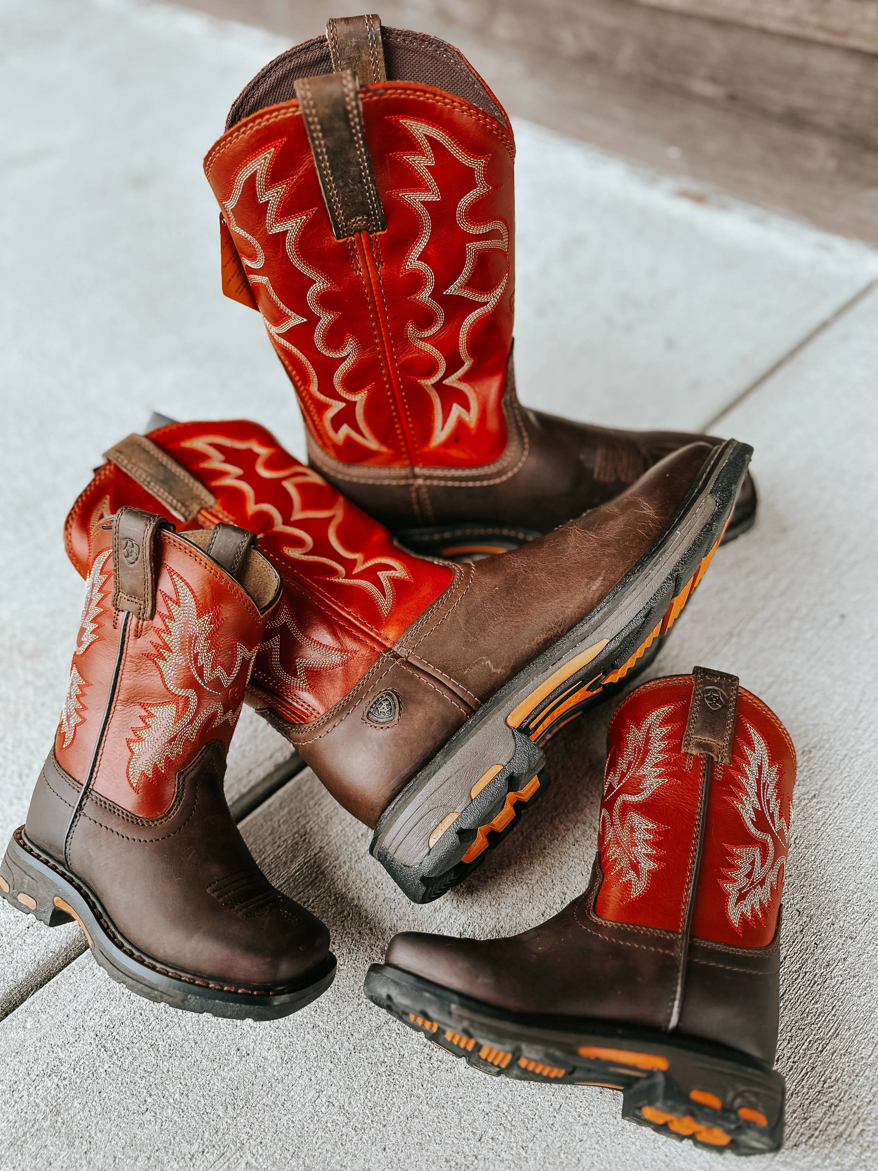 Youth Ariat WorkHog Boots - Image 9