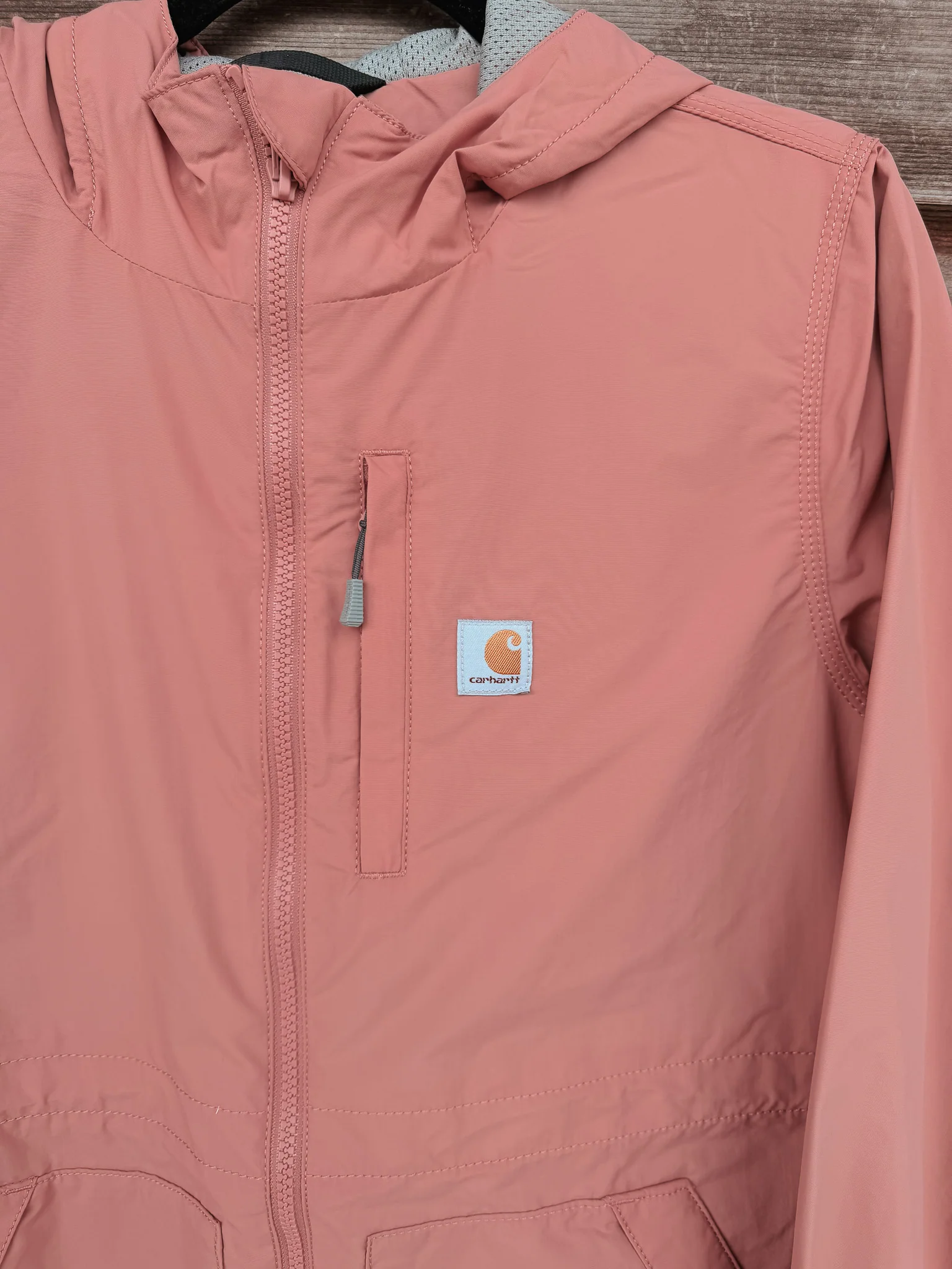 Carhartt Women's Rain Defender Relaxed Fit Lightweight Coat in Rose - Image 5