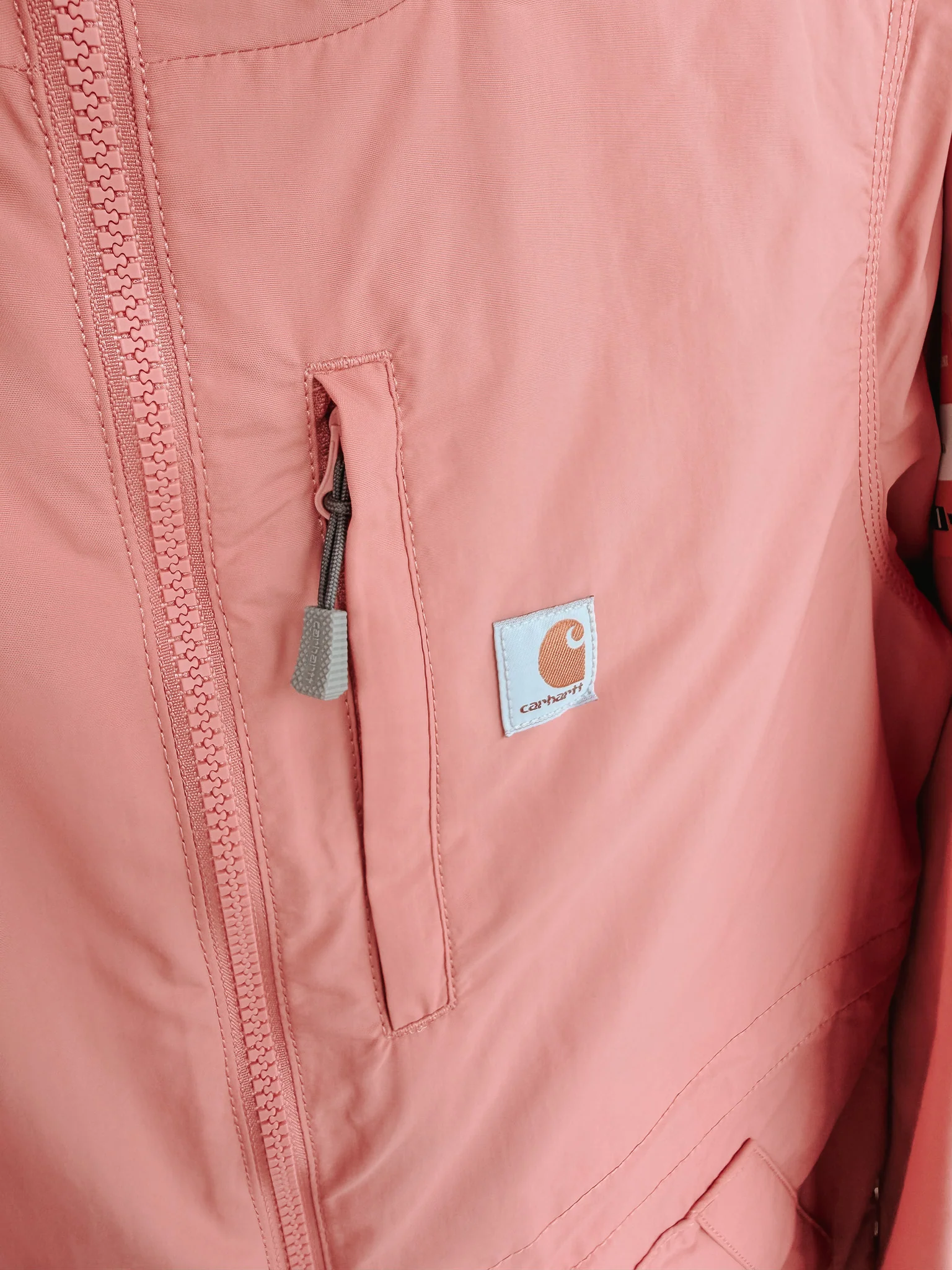 Carhartt Women's Rain Defender Relaxed Fit Lightweight Coat in Rose - Image 8