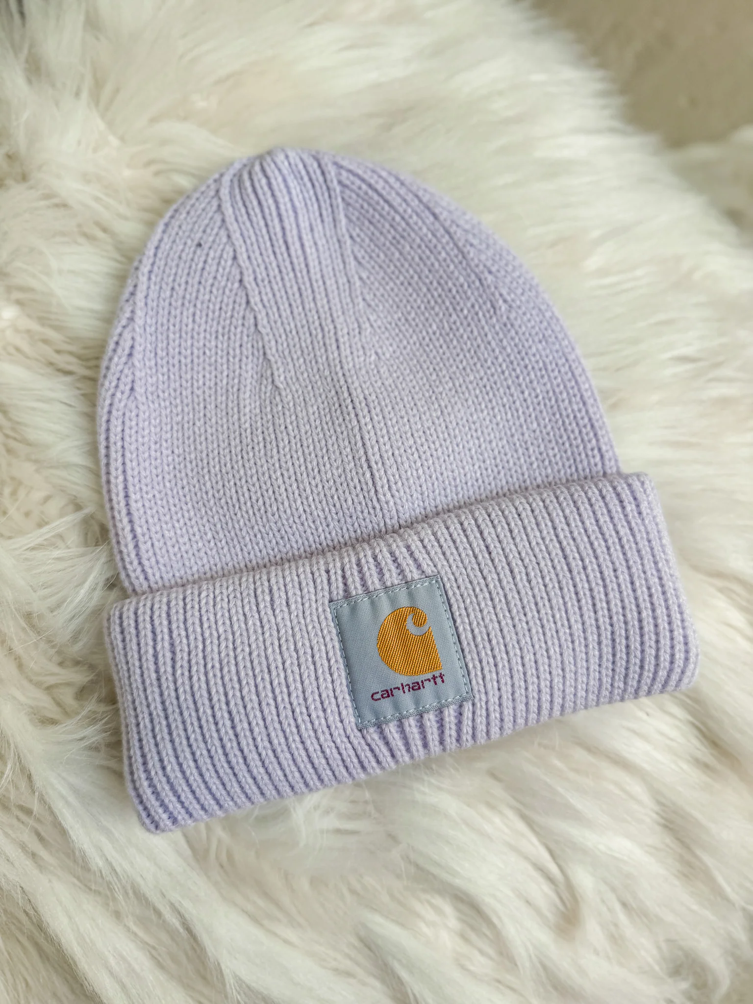Women's Carhartt Rib Knit Beanie in Mica - Image 2