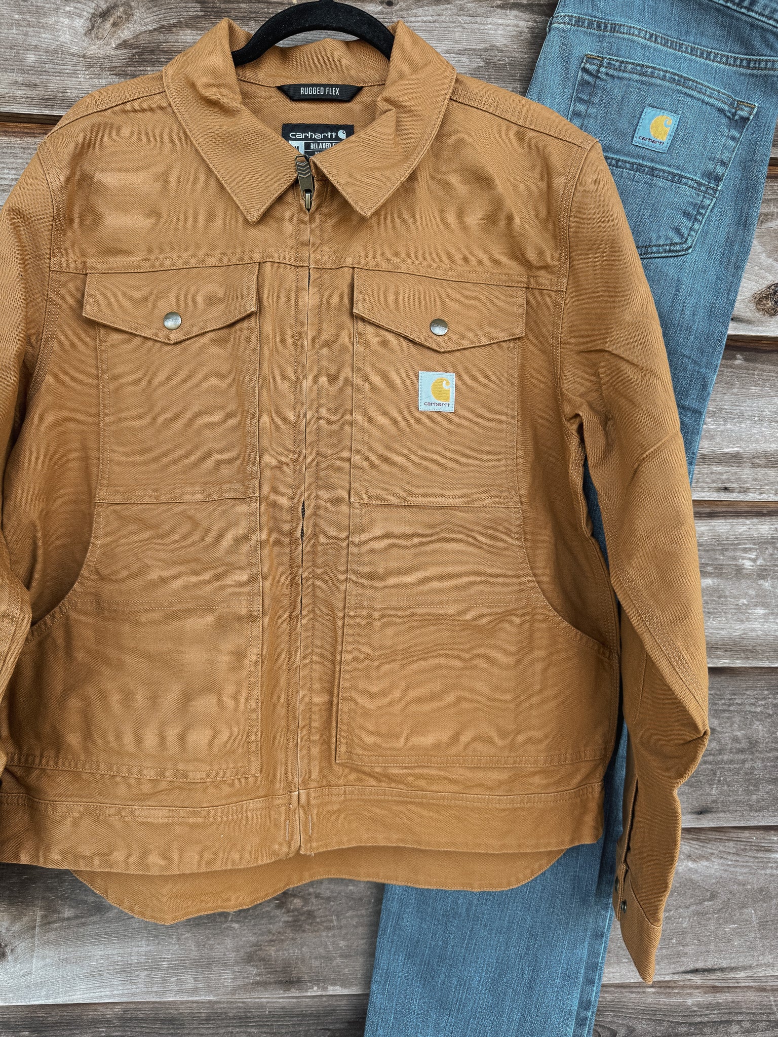 Men's Carhartt Rugged Flex Relaxed Fit Duck Jacket - Image 2