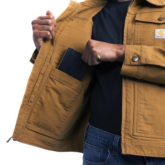 Men's Carhartt Rugged Flex Relaxed Fit Duck Jacket - Image 9