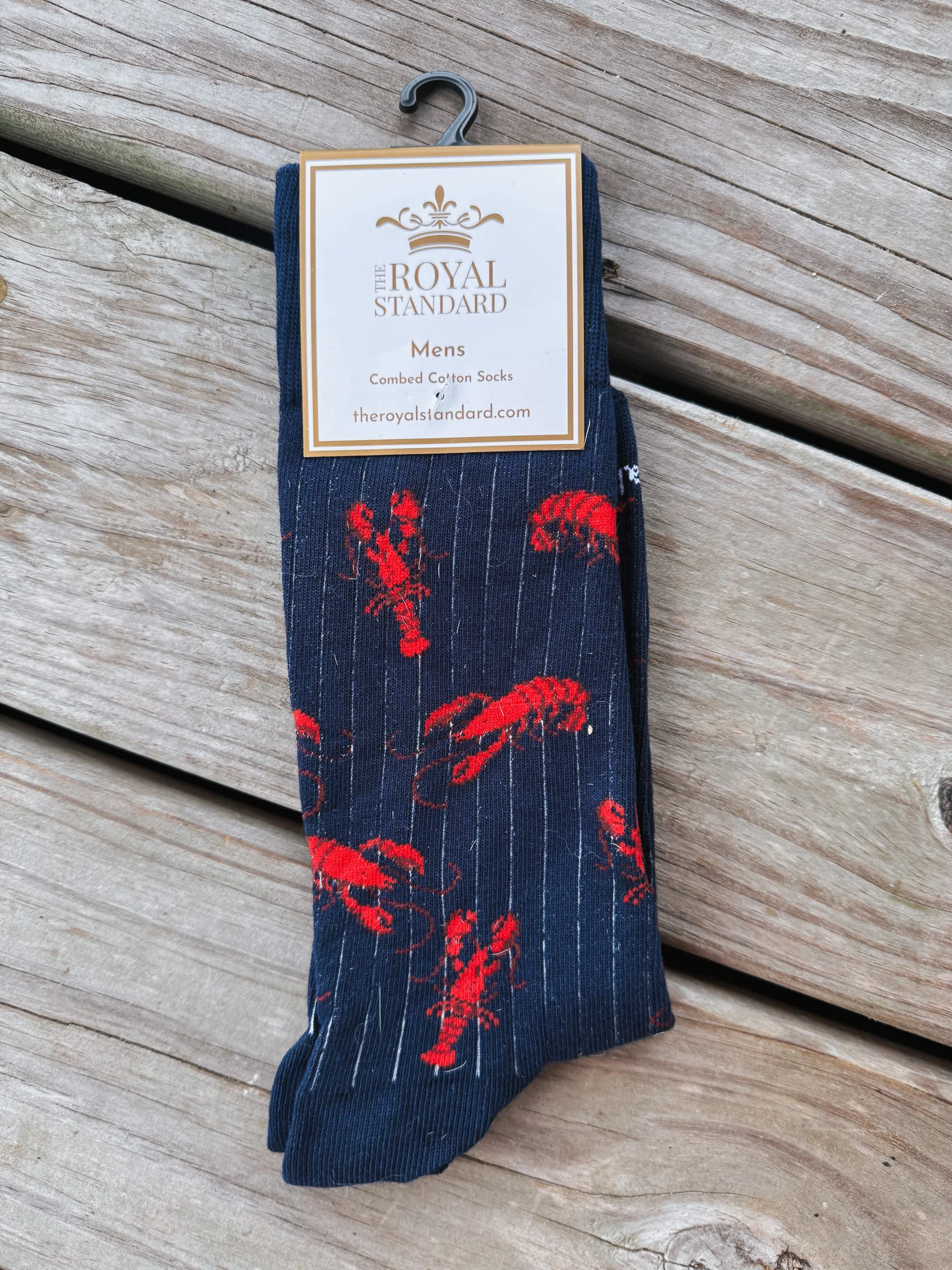 Men's Royal Standard Lets Get Cray Crawfish Socks - Image 3