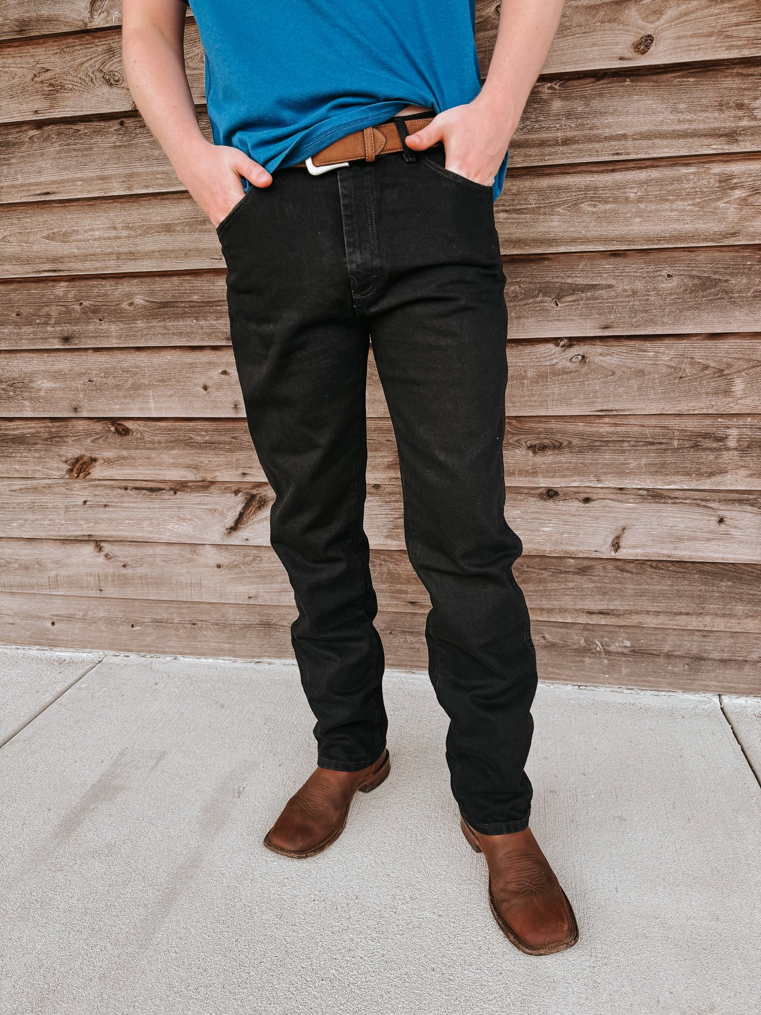 Men's Wrangler Cowboy Cut® Original Fit Jean in Black - Image 2
