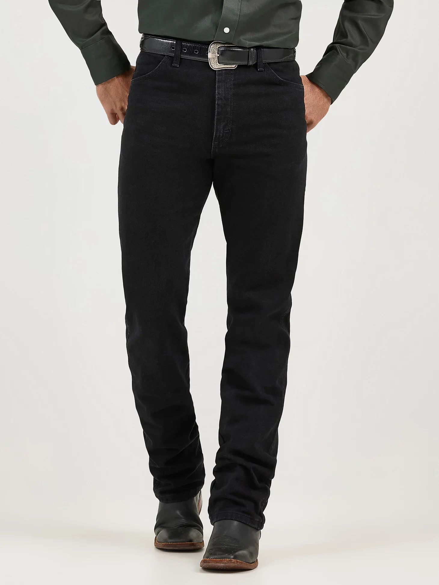 Men's Wrangler Cowboy Cut® Original Fit Jean in Black - Image 6