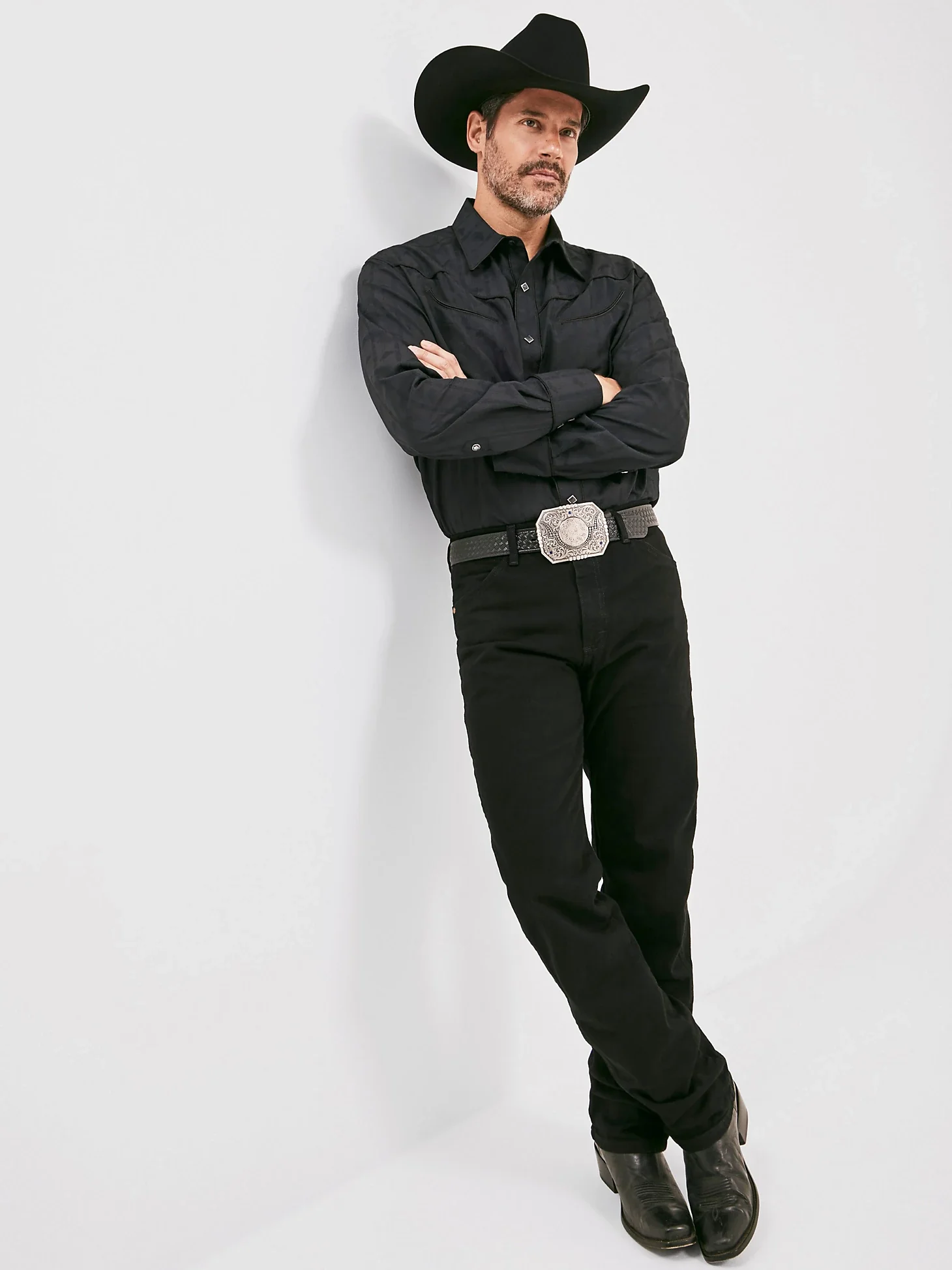 Men's Wrangler Cowboy Cut® Original Fit Jean in Black - Image 8