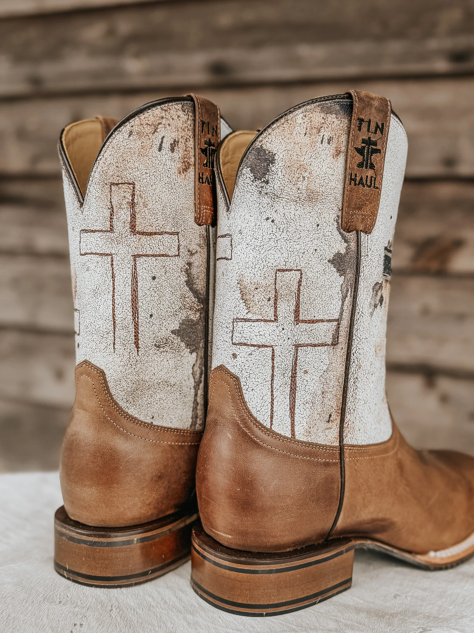 Tin Haul Men's Church Cross Western Boots - Image 3