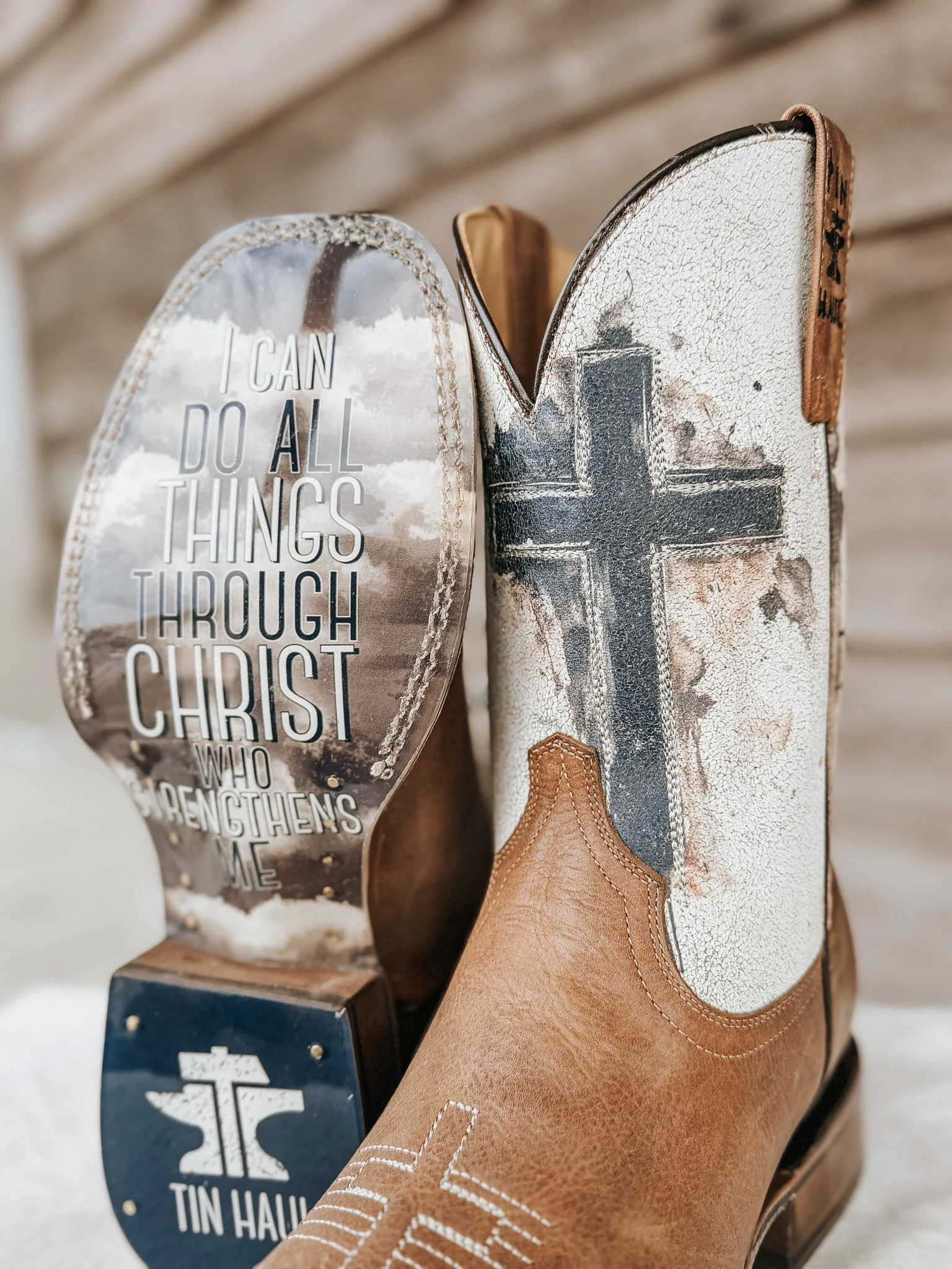 Tin Haul Men's Church Cross Western Boots - Image 7