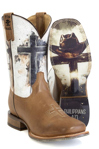 Tin Haul Men's Church Cross Western Boots - Image 8