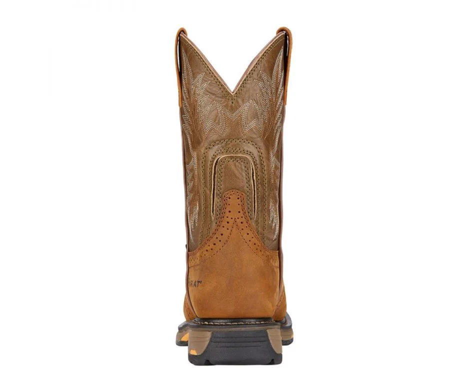 Men's Ariat WorkHog Pull On Round Toe Work Boots - Image 9