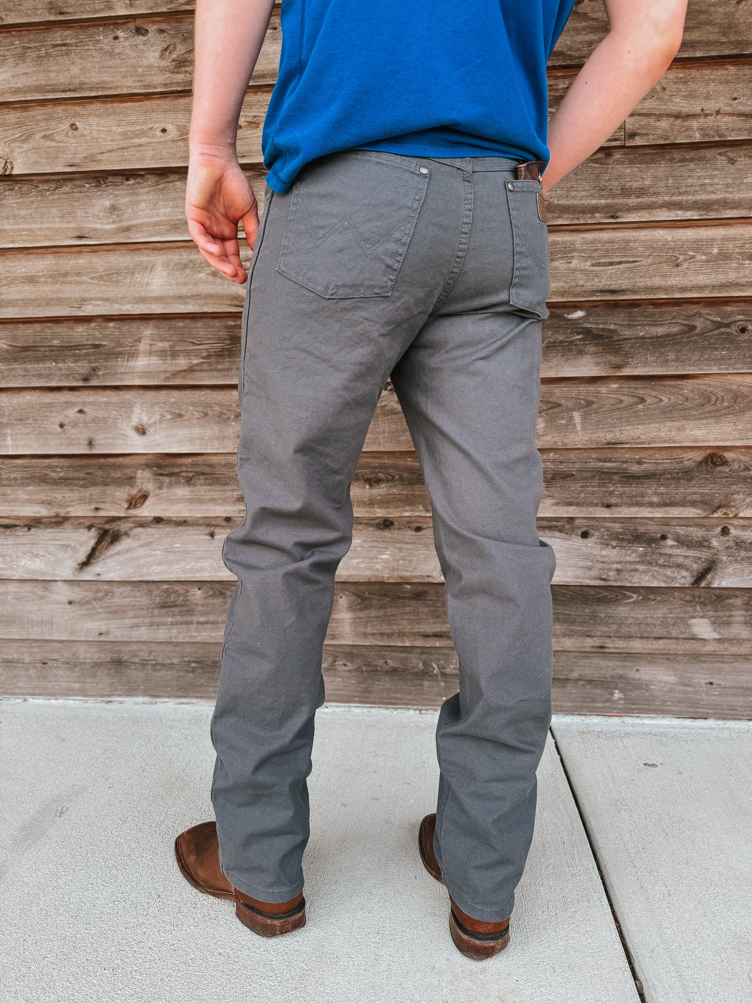 Men's Wrangler Premium Performance Tough Comfort Cowboy Cut® Regular Fit Canvas Jean - Image 3