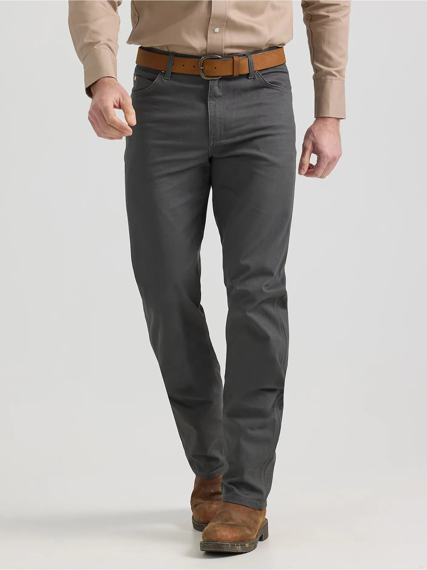 Men's Wrangler Premium Performance Tough Comfort Cowboy Cut® Regular Fit Canvas Jean - Image 6
