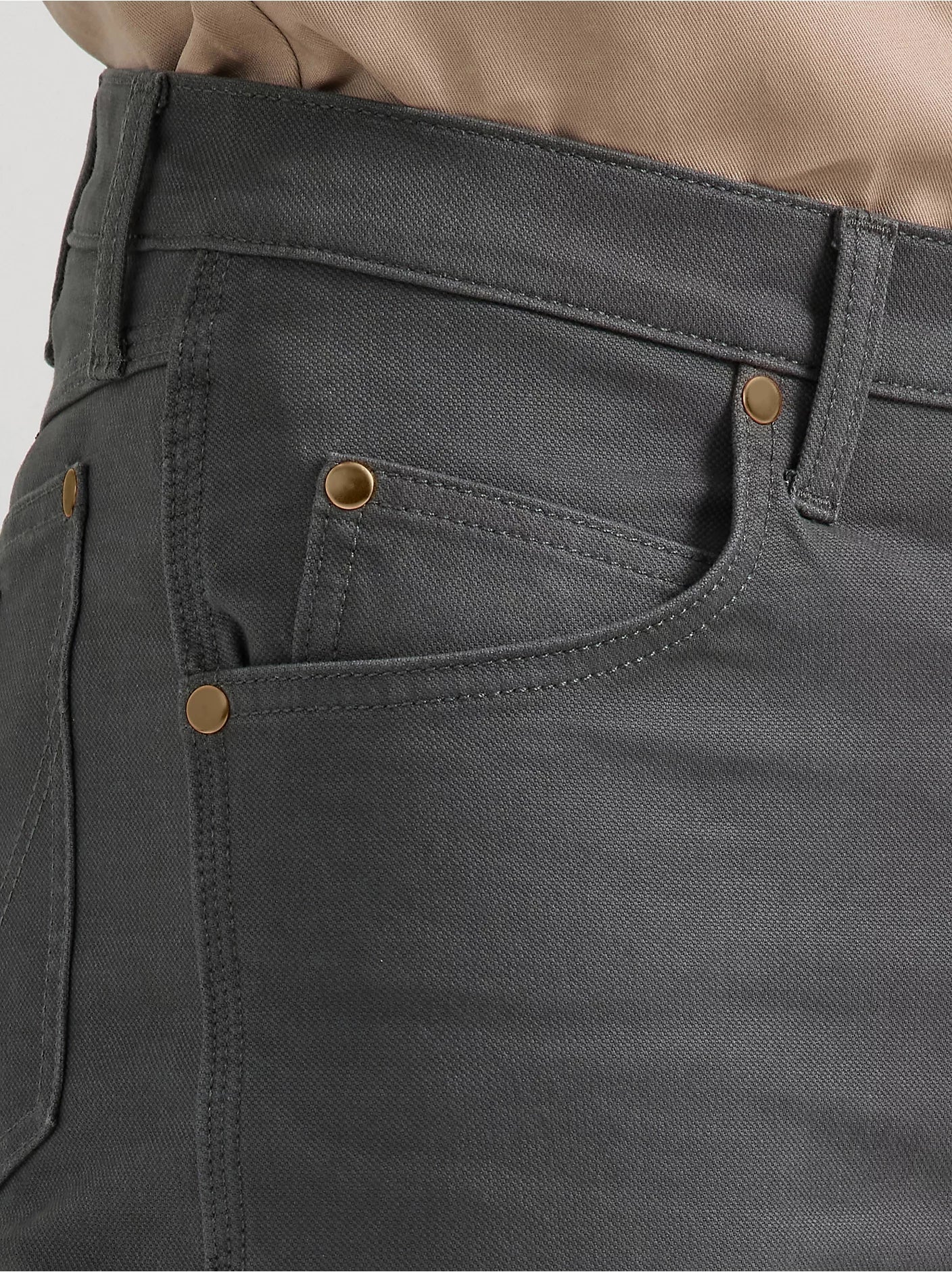 Men's Wrangler Premium Performance Tough Comfort Cowboy Cut® Regular Fit Canvas Jean - Image 9