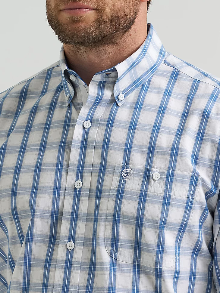 Men's Wrangler George Strait™ Long Sleeve Button Down One Pocket Shirt - Image 4