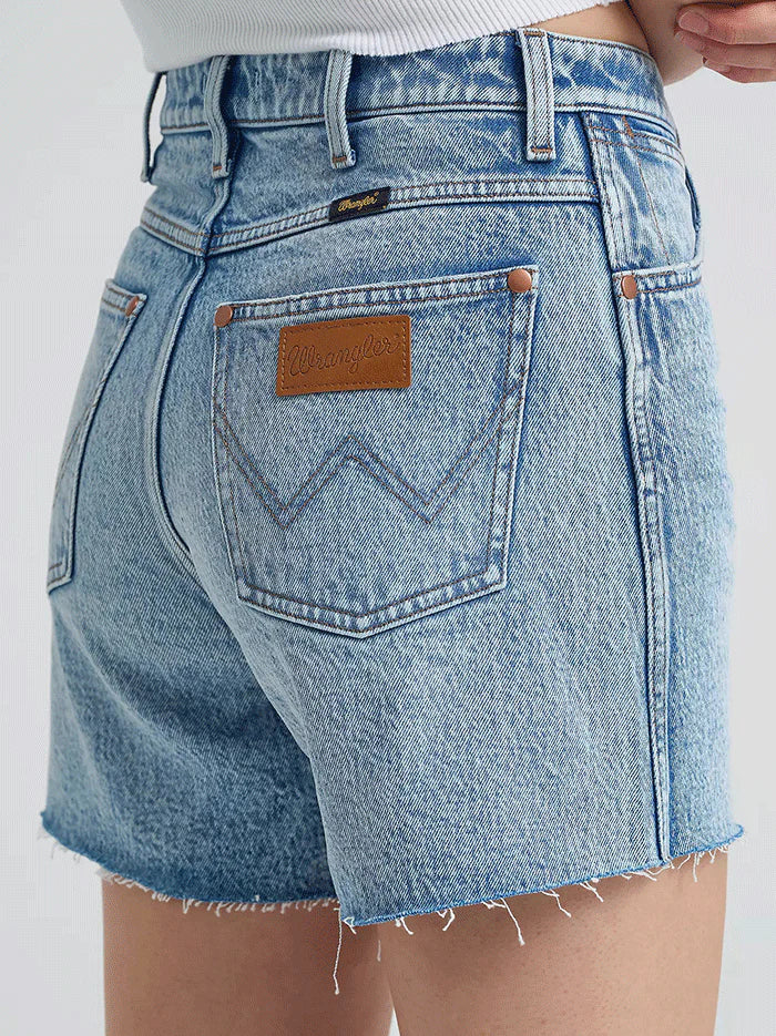 Wrangler Women's High Rise Cowboy Shorts in Blissful - Image 2