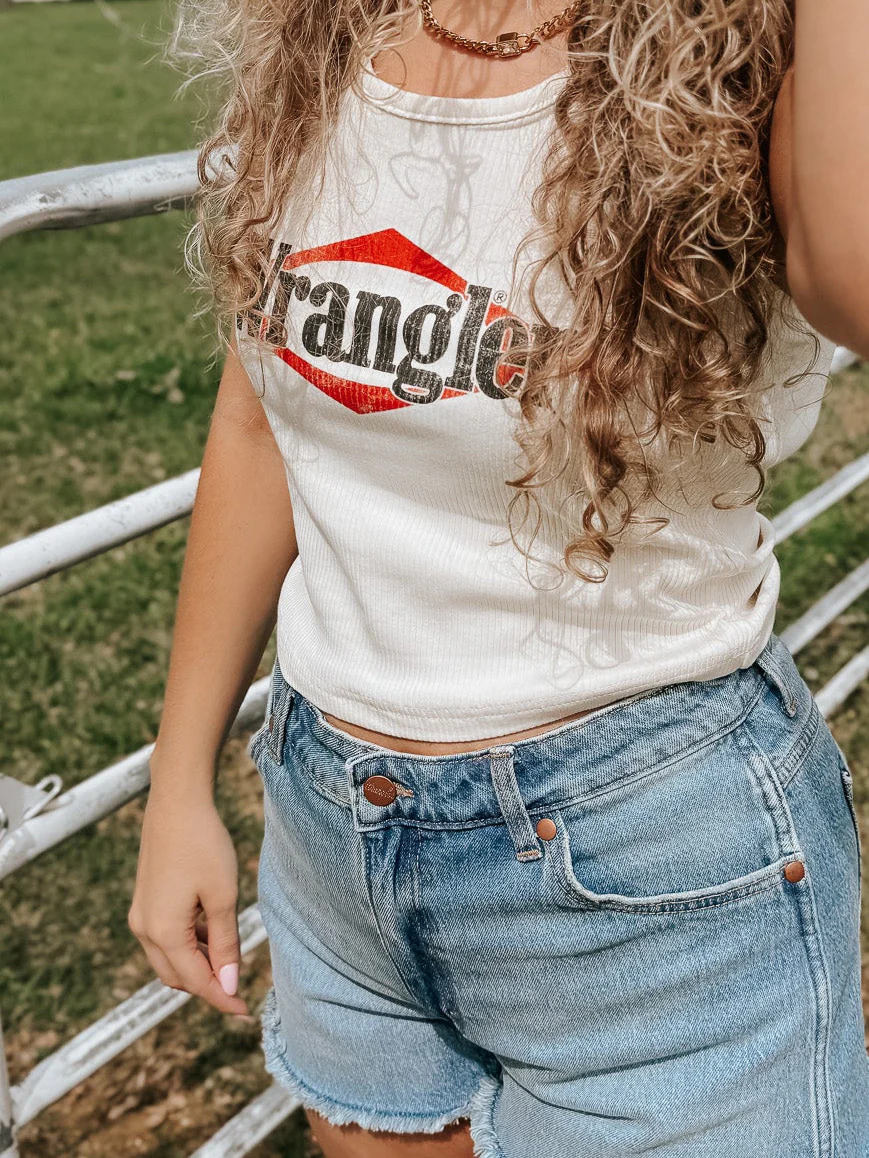 Wrangler Women's High Rise Cowboy Shorts in Riyah - Image 3