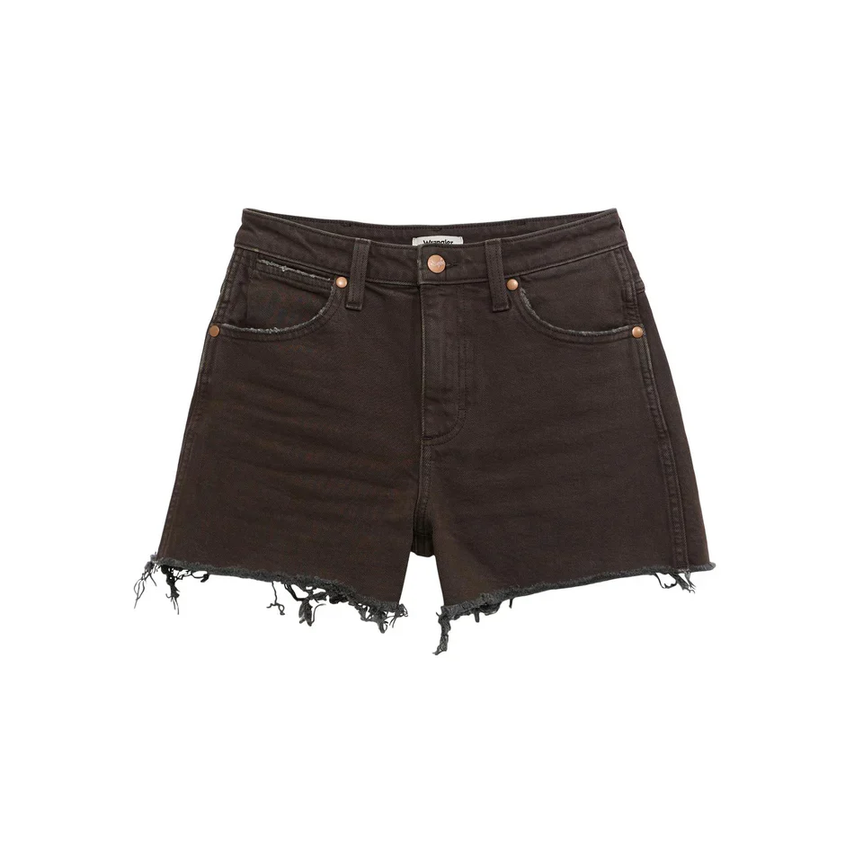 Wrangler Women's High Rise Cowboy Shorts in Cocoa - Image 10