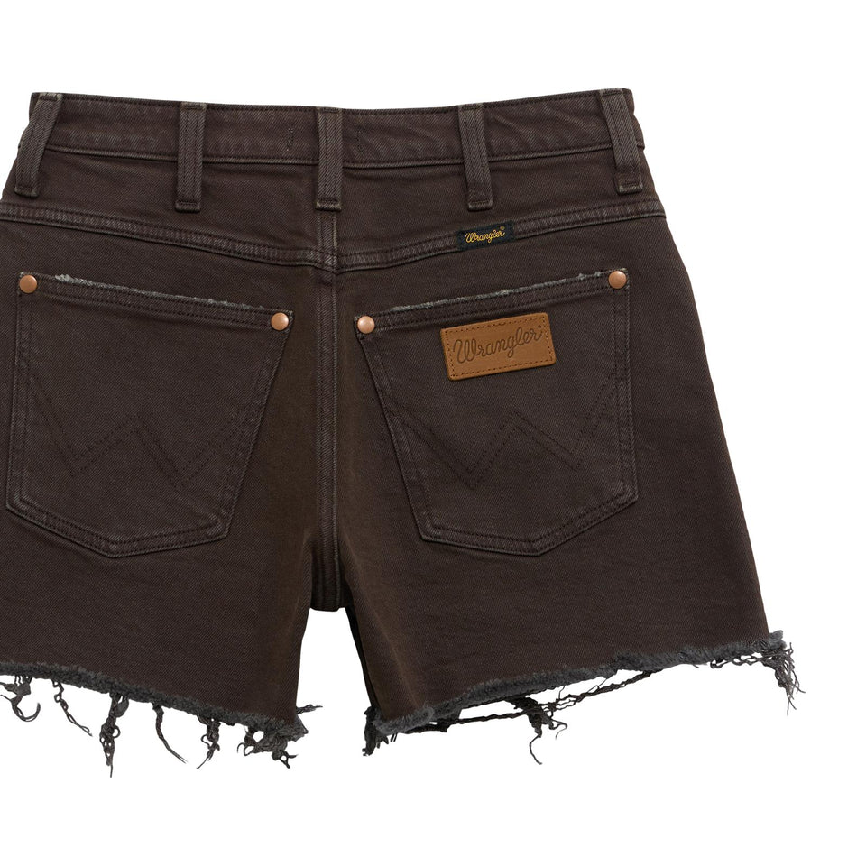 Wrangler Women's High Rise Cowboy Shorts in Cocoa - Image 11