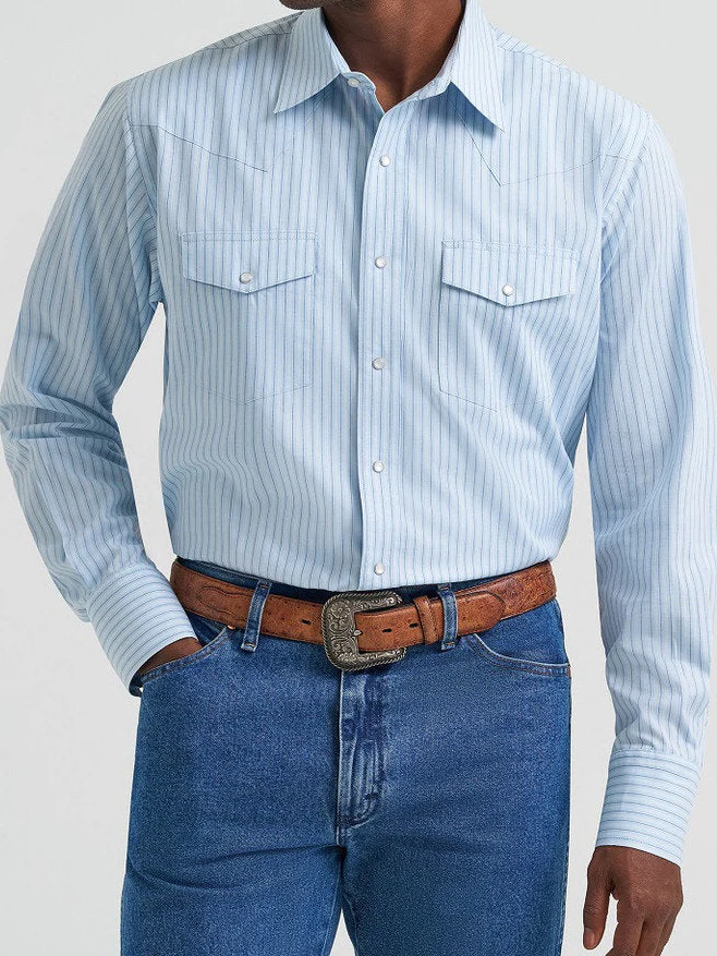 Wrangler Men's Wrinkle Resist Pearl Snap Shirt - Image 2