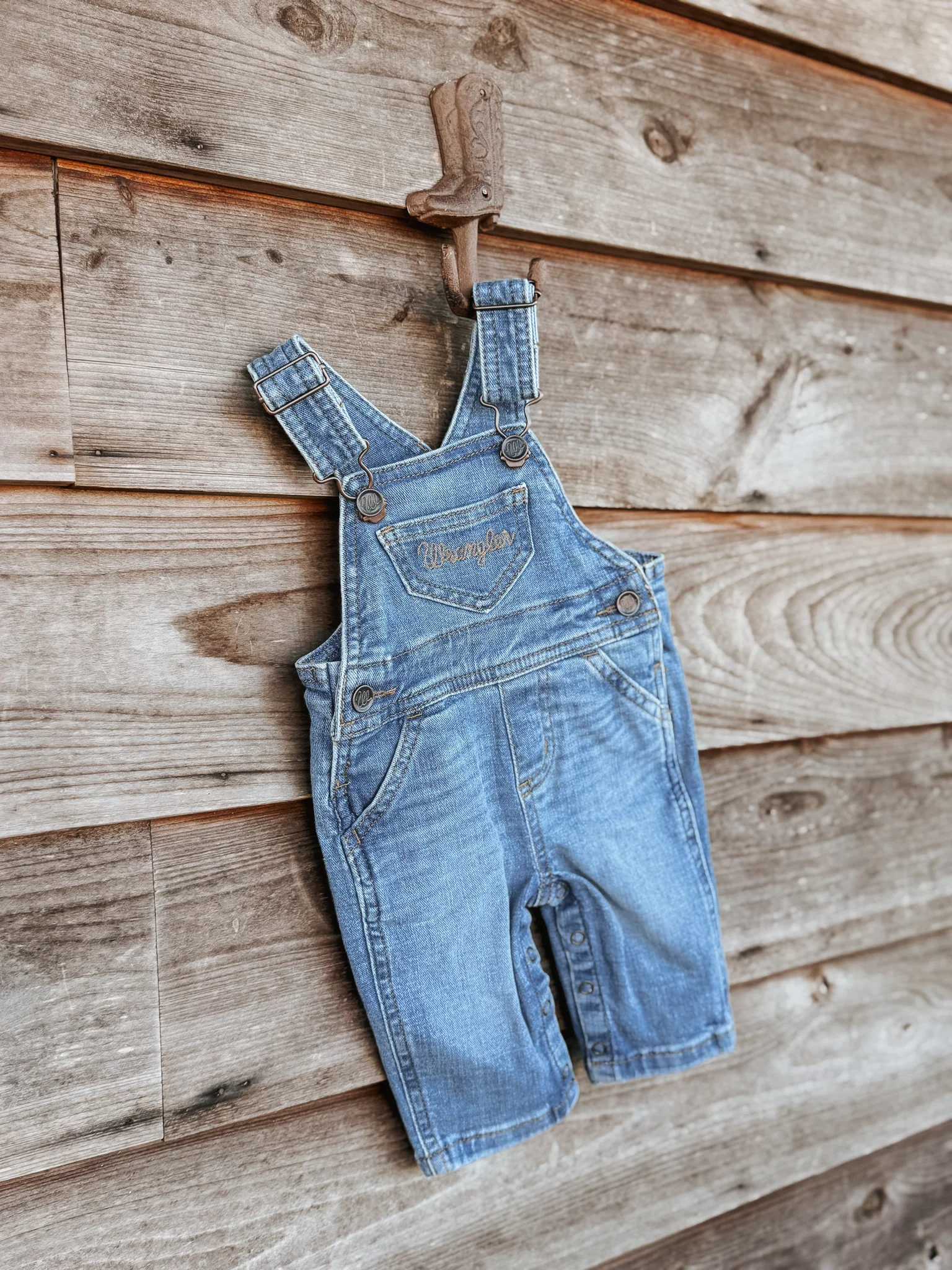 Wrangler Infant & Toddler Kendra Denim Overalls - Image 2