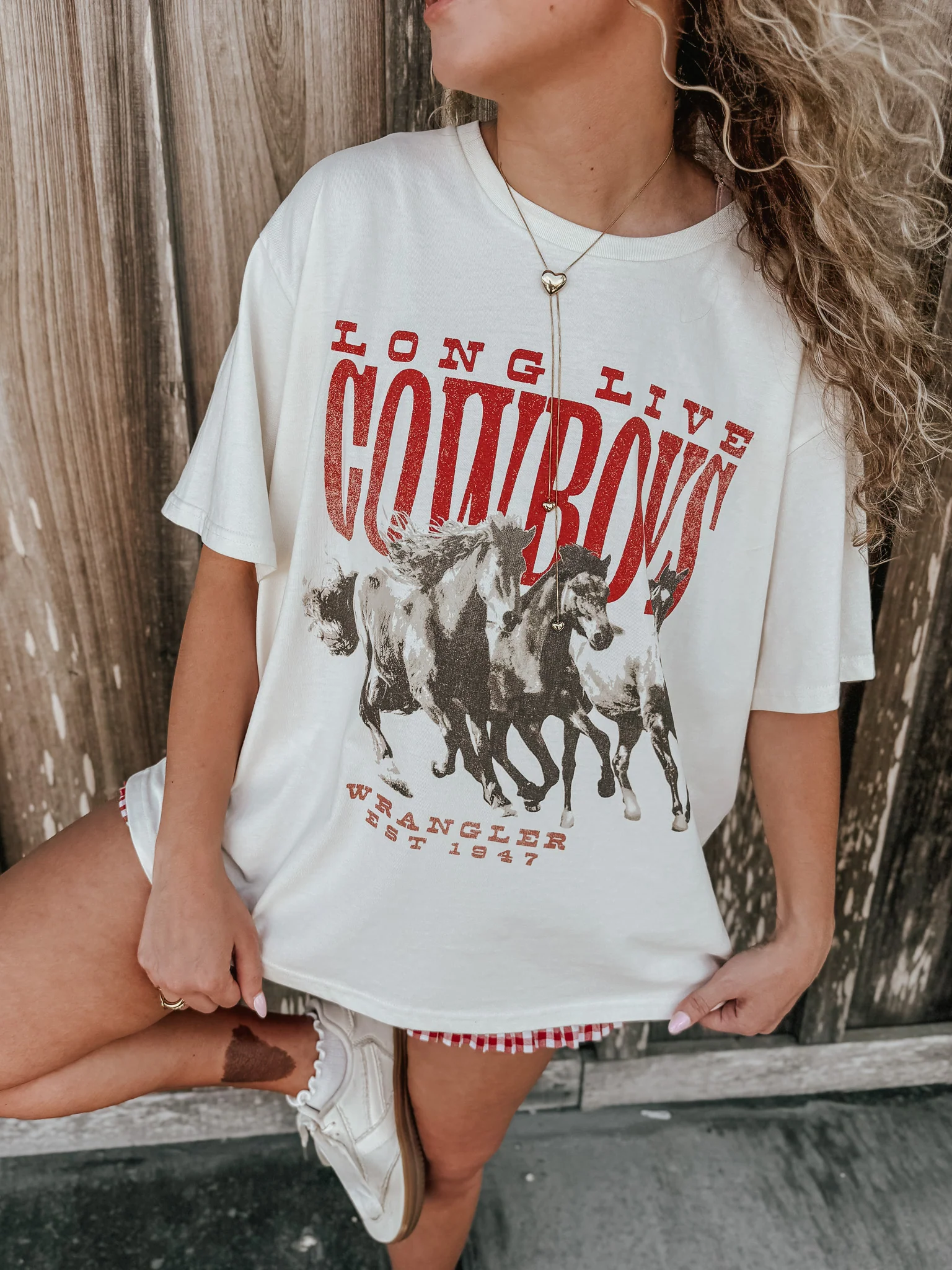 Wrangler Retro 'Long Live Cowboys' Oversized Tee - Image 3