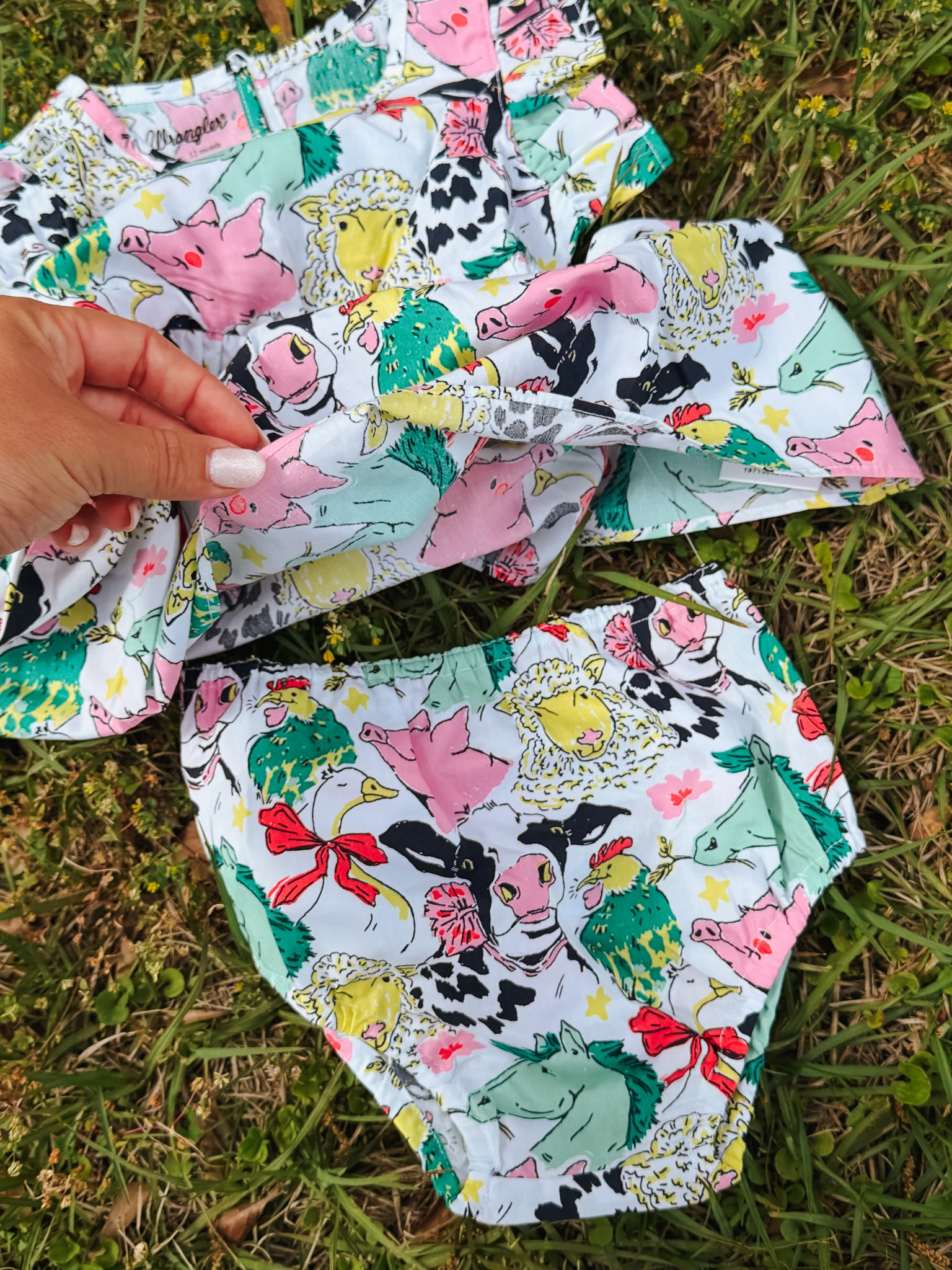 Wrangler Infant Farm Animal Dress Set - Image 2
