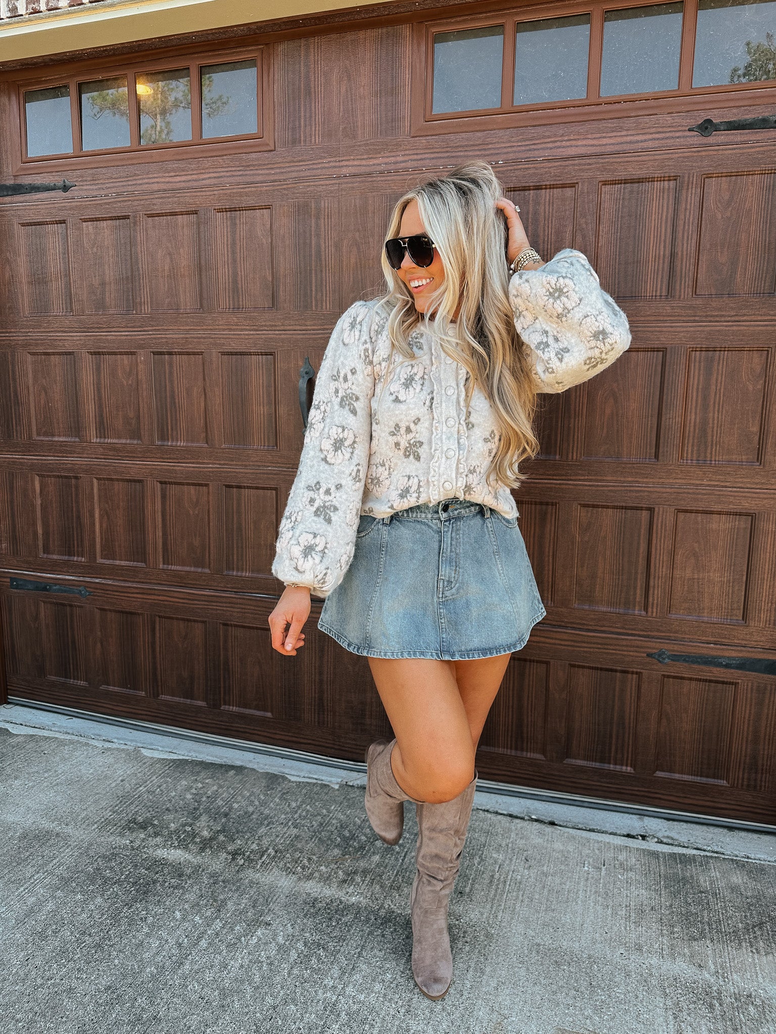 Uptown Charm Denim Skirt - Image 12