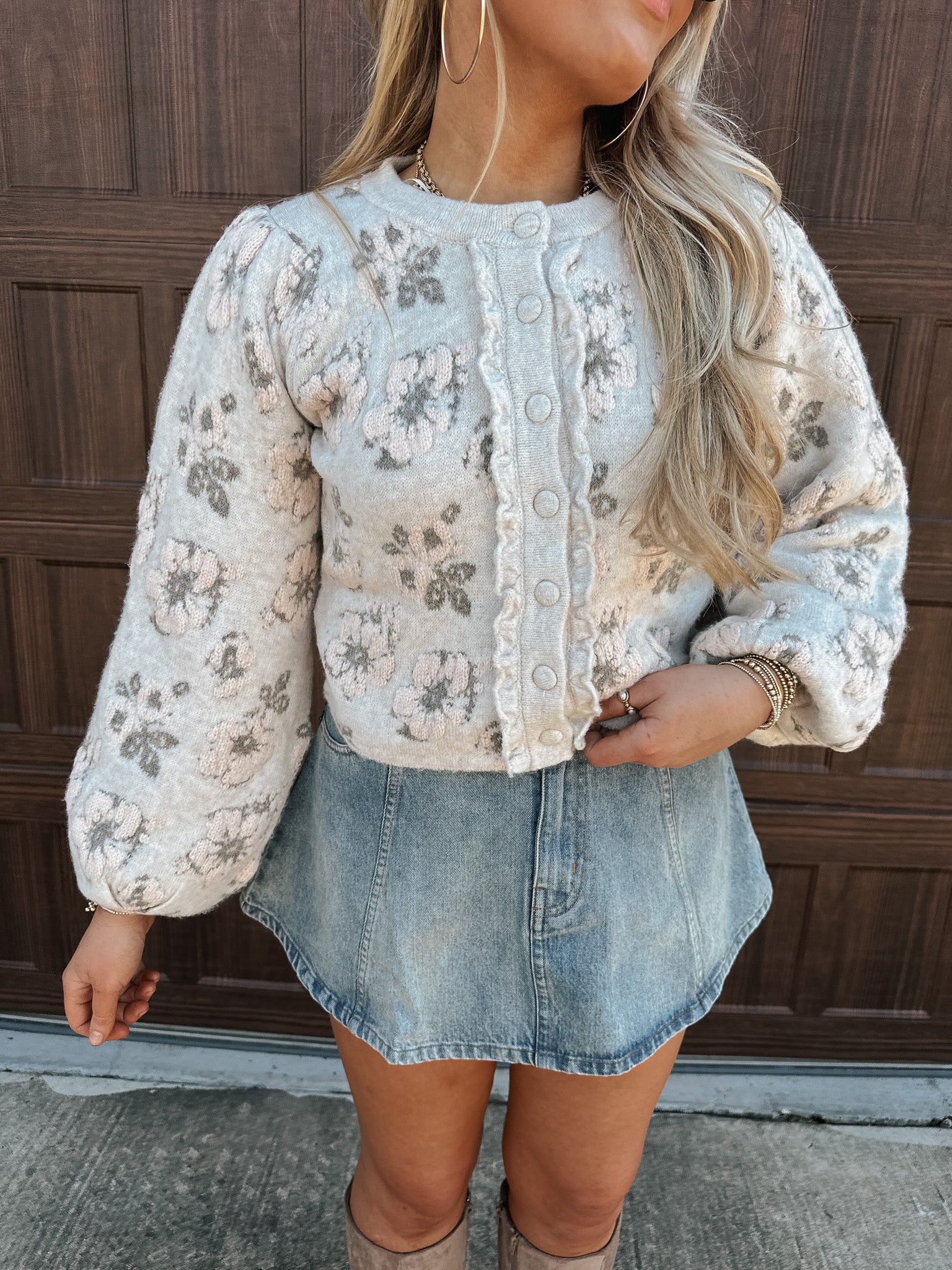 Uptown Charm Denim Skirt - Image 14
