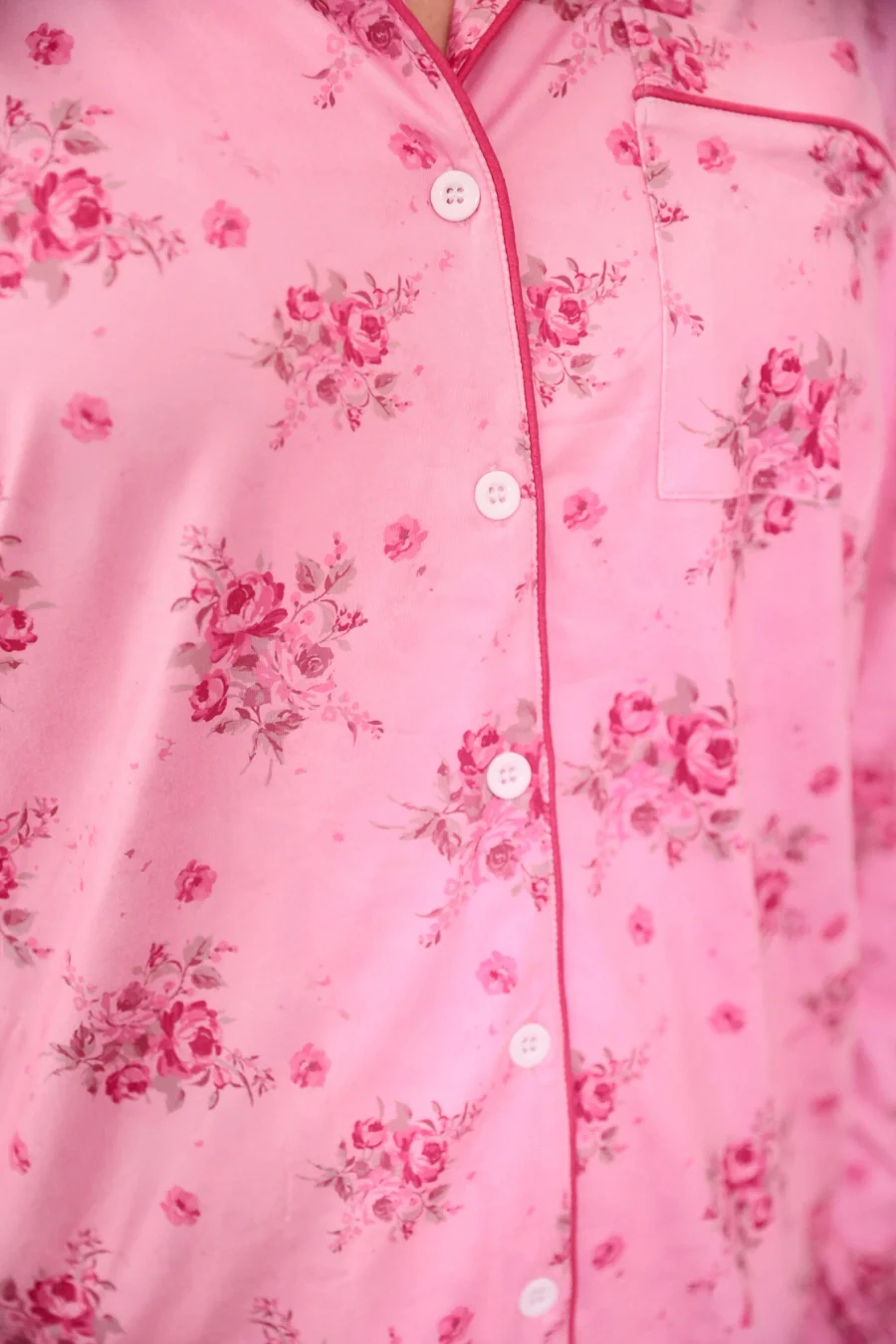 Blushing Blooms Ruffle Pajama Set - Image 11