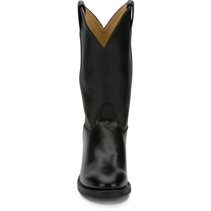 Men's Justin Tobias 12" Black Western Boots - Image 7