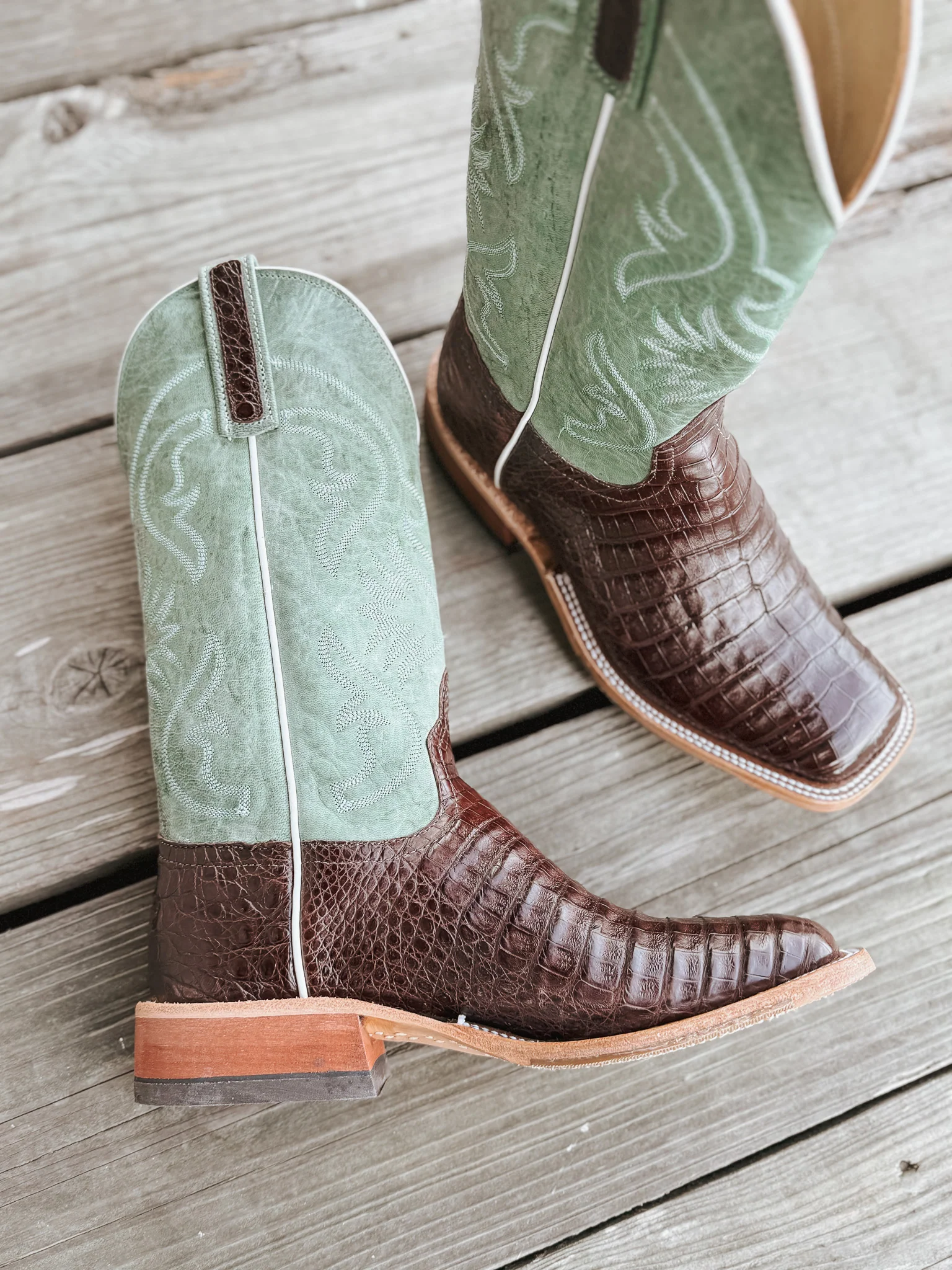 Men's Anderson Bean BC Exclusive Jade Caiman Boots - Image 10
