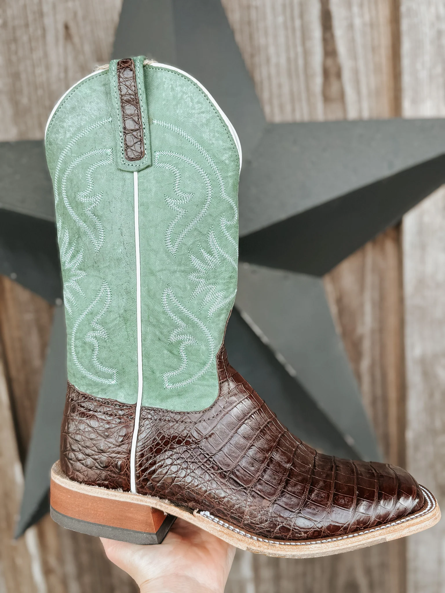 Men's Anderson Bean BC Exclusive Jade Caiman Boots - Image 12