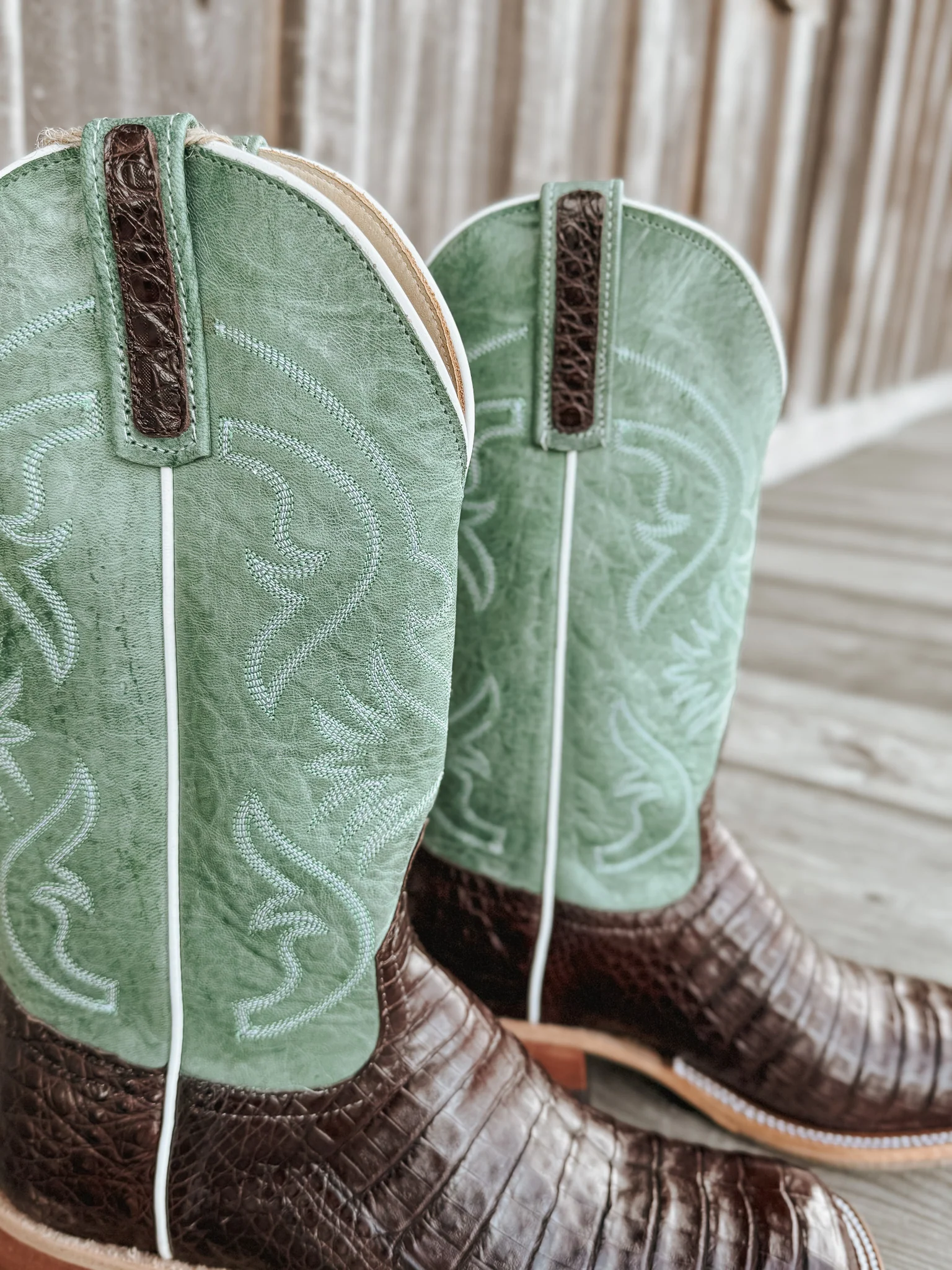 Men's Anderson Bean BC Exclusive Jade Caiman Boots - Image 14