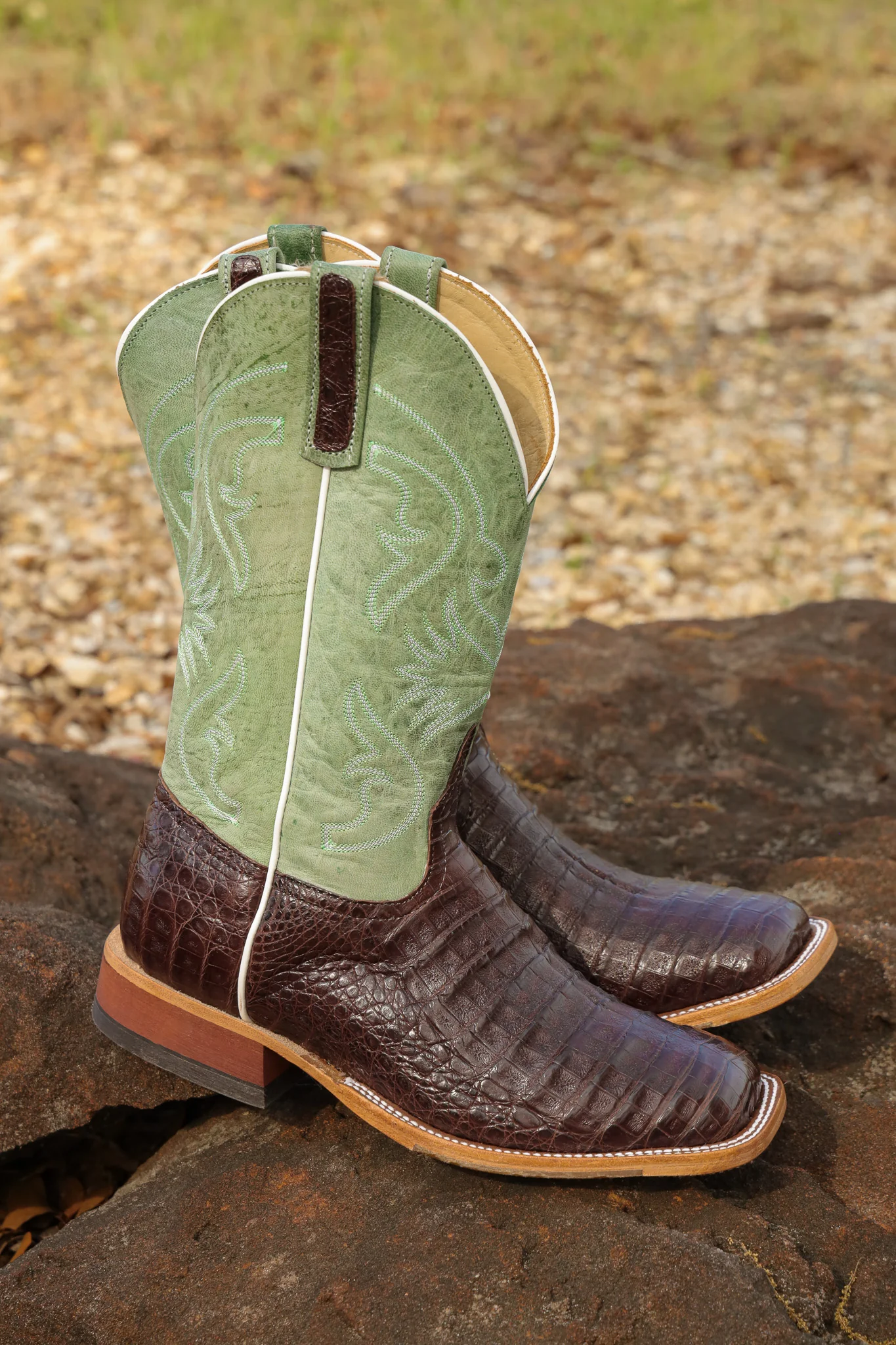 Men's Anderson Bean BC Exclusive Jade Caiman Boots - Image 3