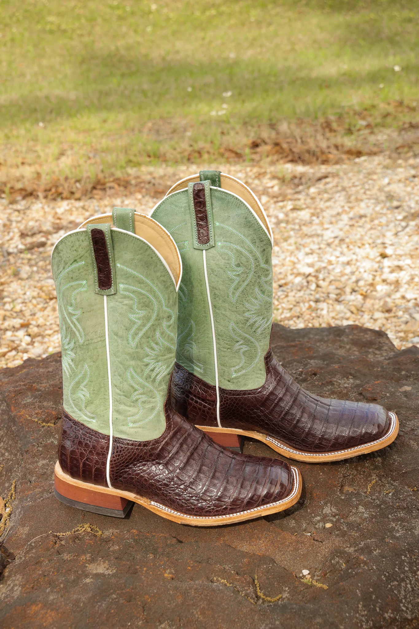 Men's Anderson Bean BC Exclusive Jade Caiman Boots - Image 6