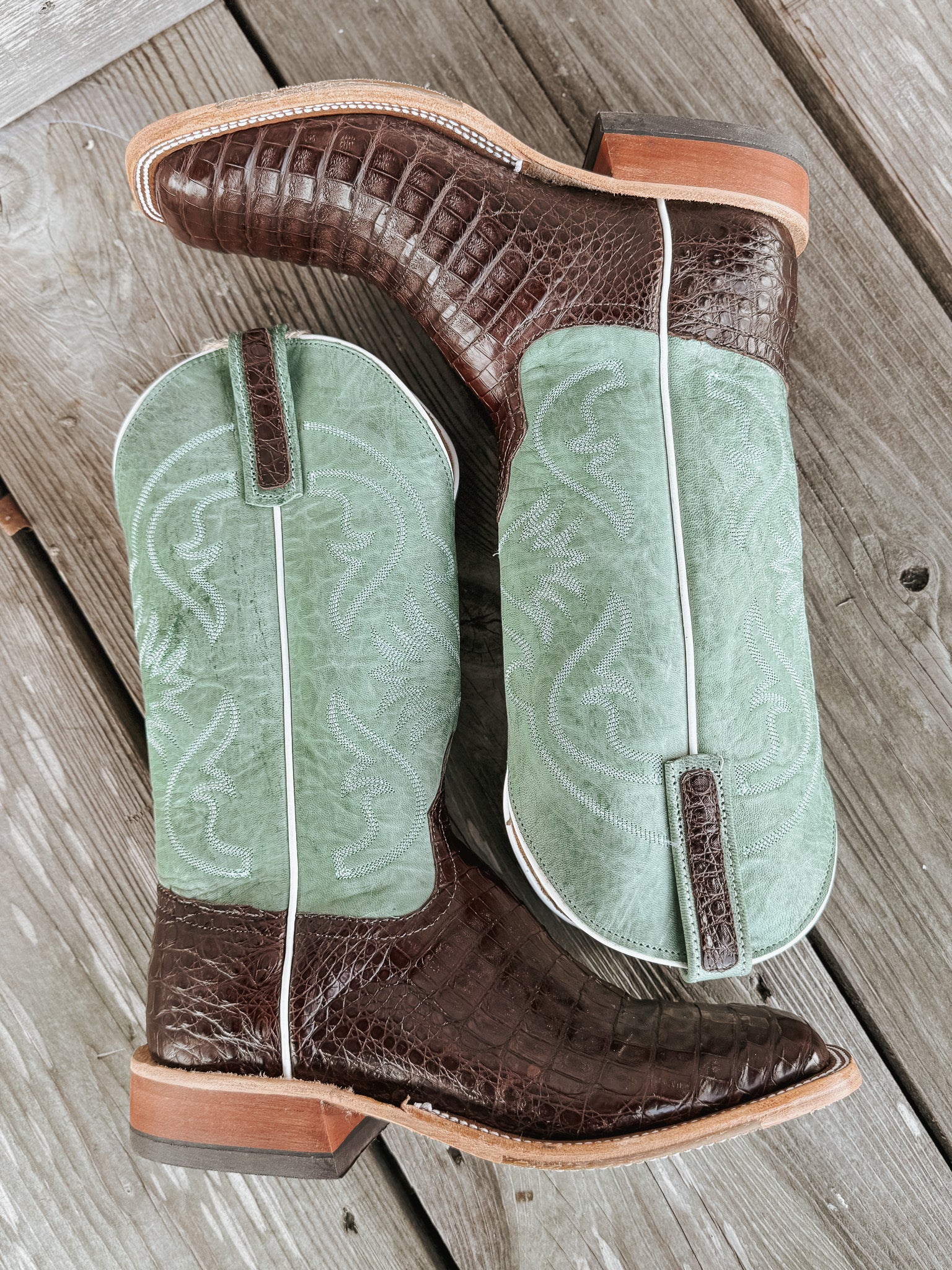 Men's Anderson Bean BC Exclusive Jade Caiman Boots - Image 8