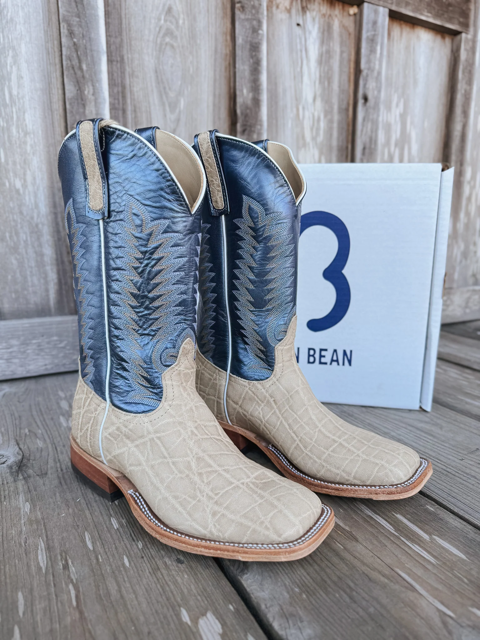 Men's Anderson Bean BC Exclusive Regal Blue Elephant Boots - Image 7