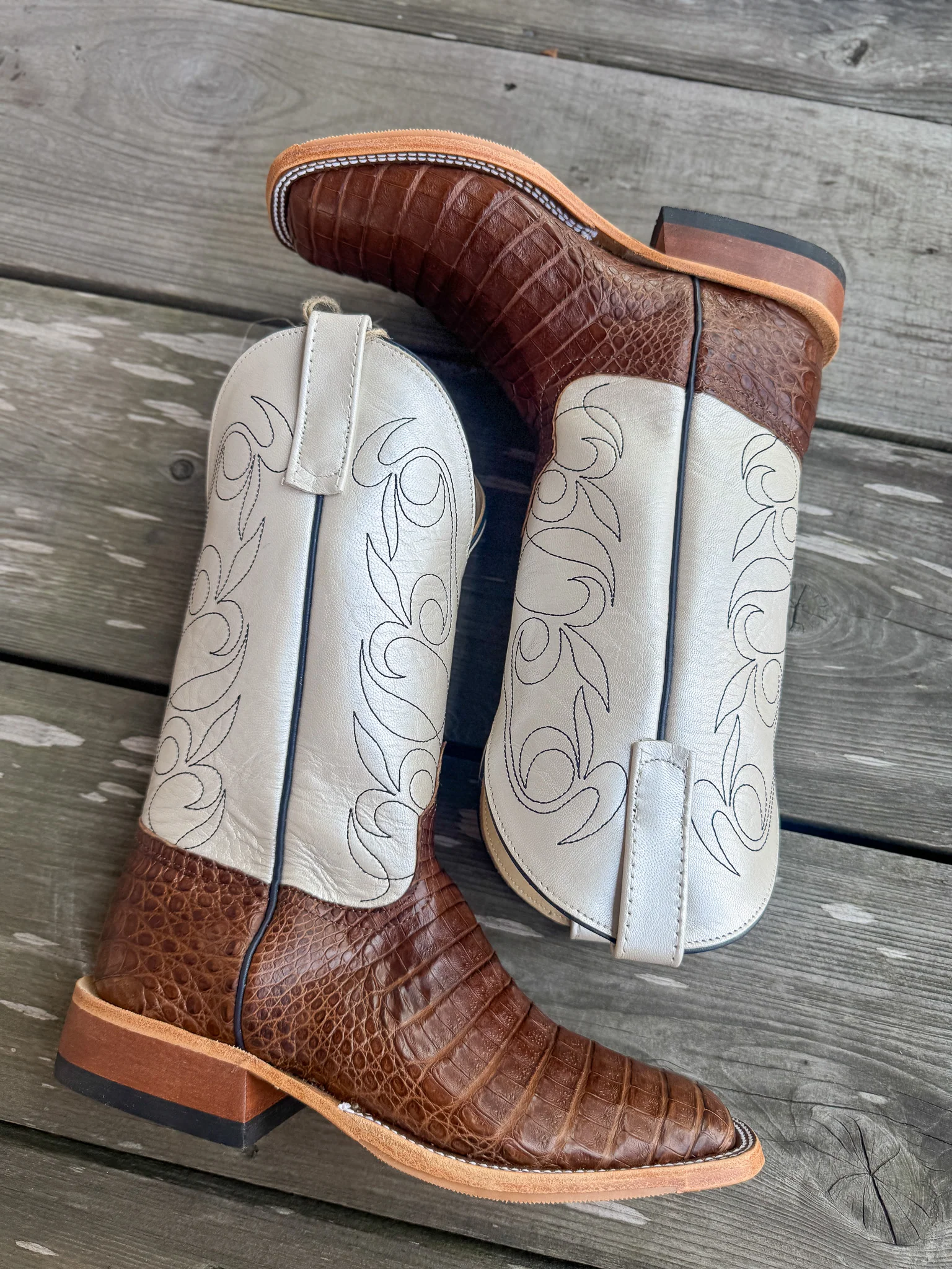 Men's Anderson Bean BC Exclusive Post Oak Caimen/Lustre Boots - Image 3