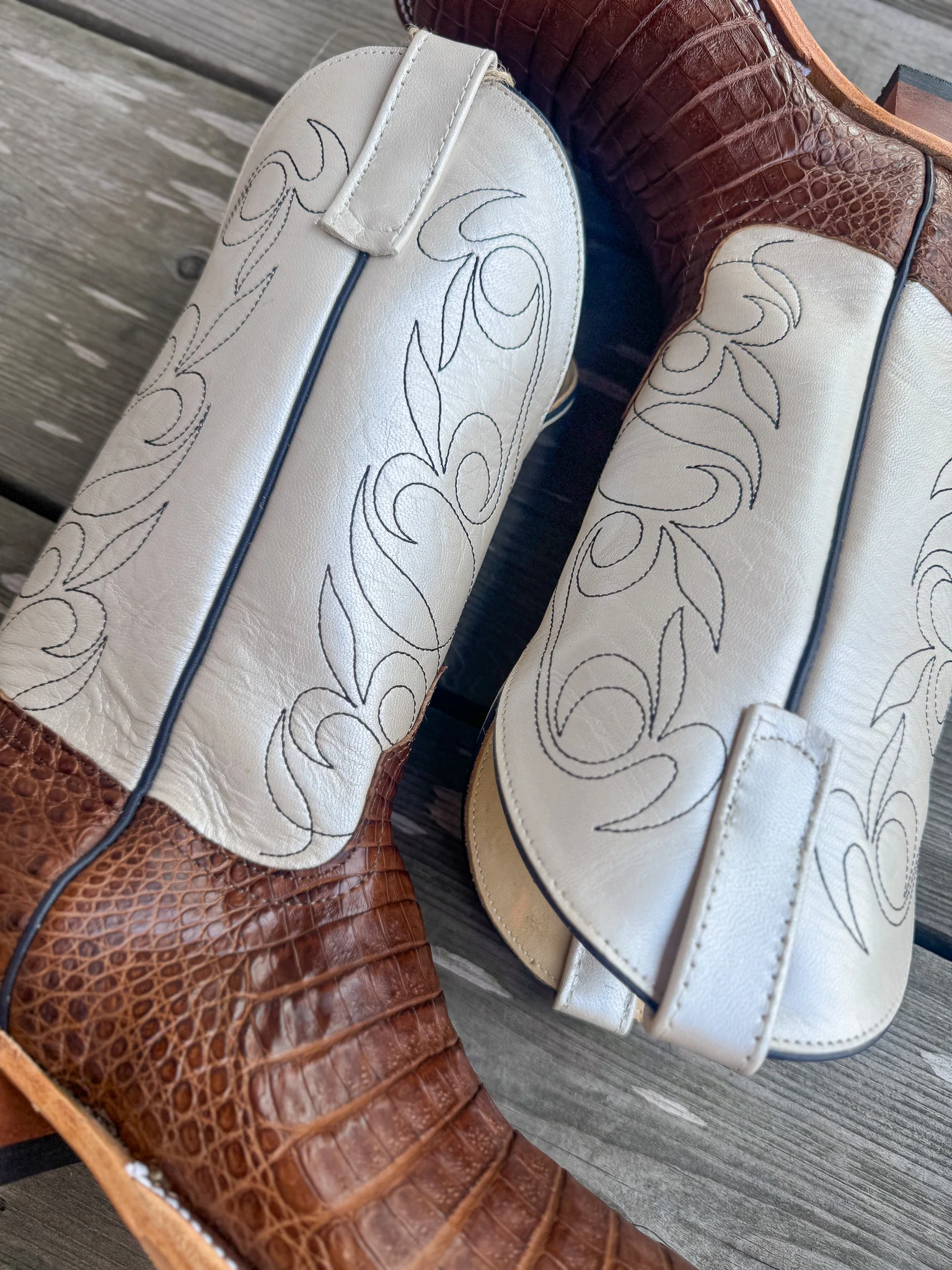 Men's Anderson Bean BC Exclusive Post Oak Caimen/Lustre Boots - Image 4