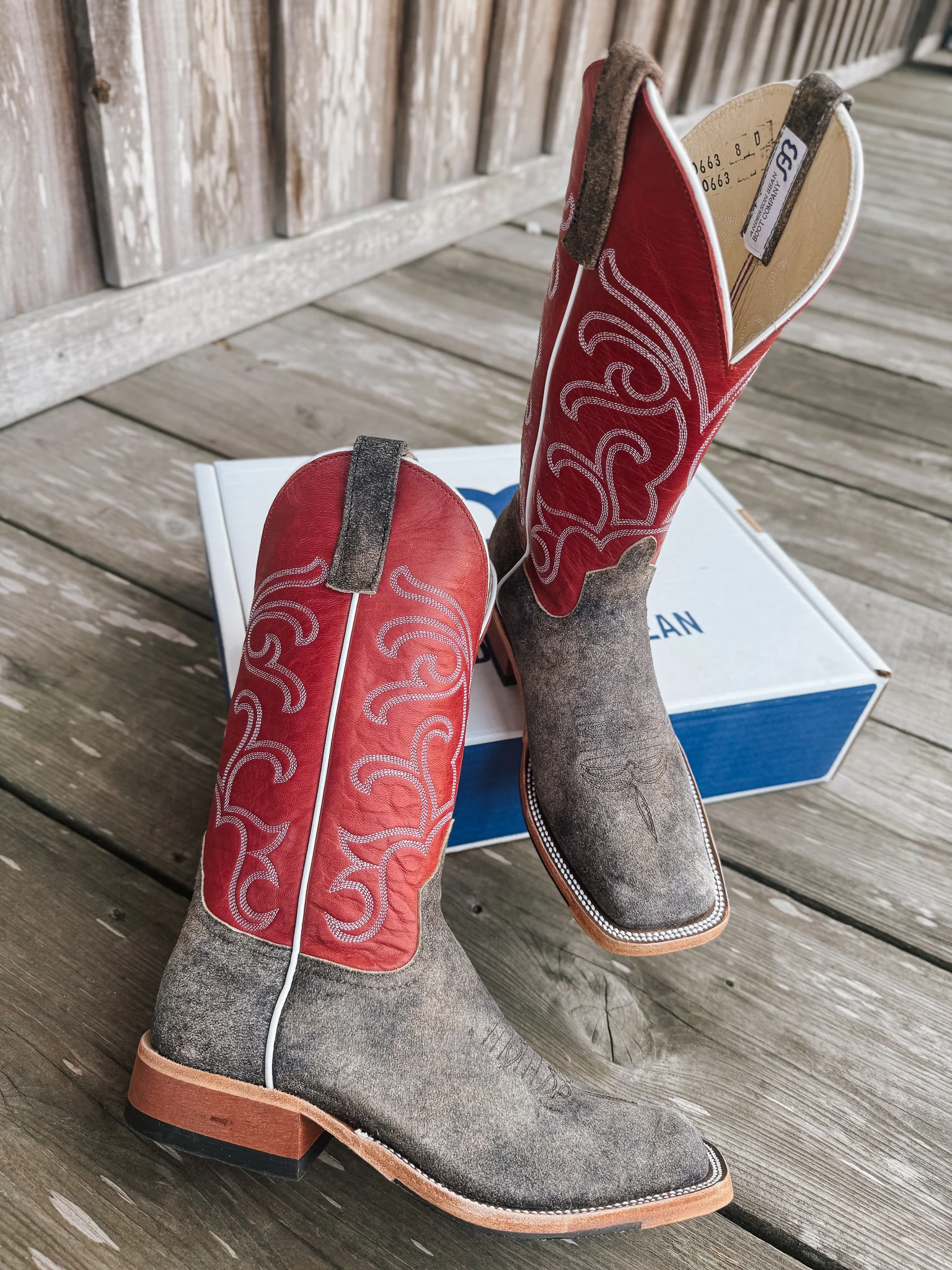 Men's Anderson Bean BC Exclusive Feral Sow/Red Goat Boots - Image 4