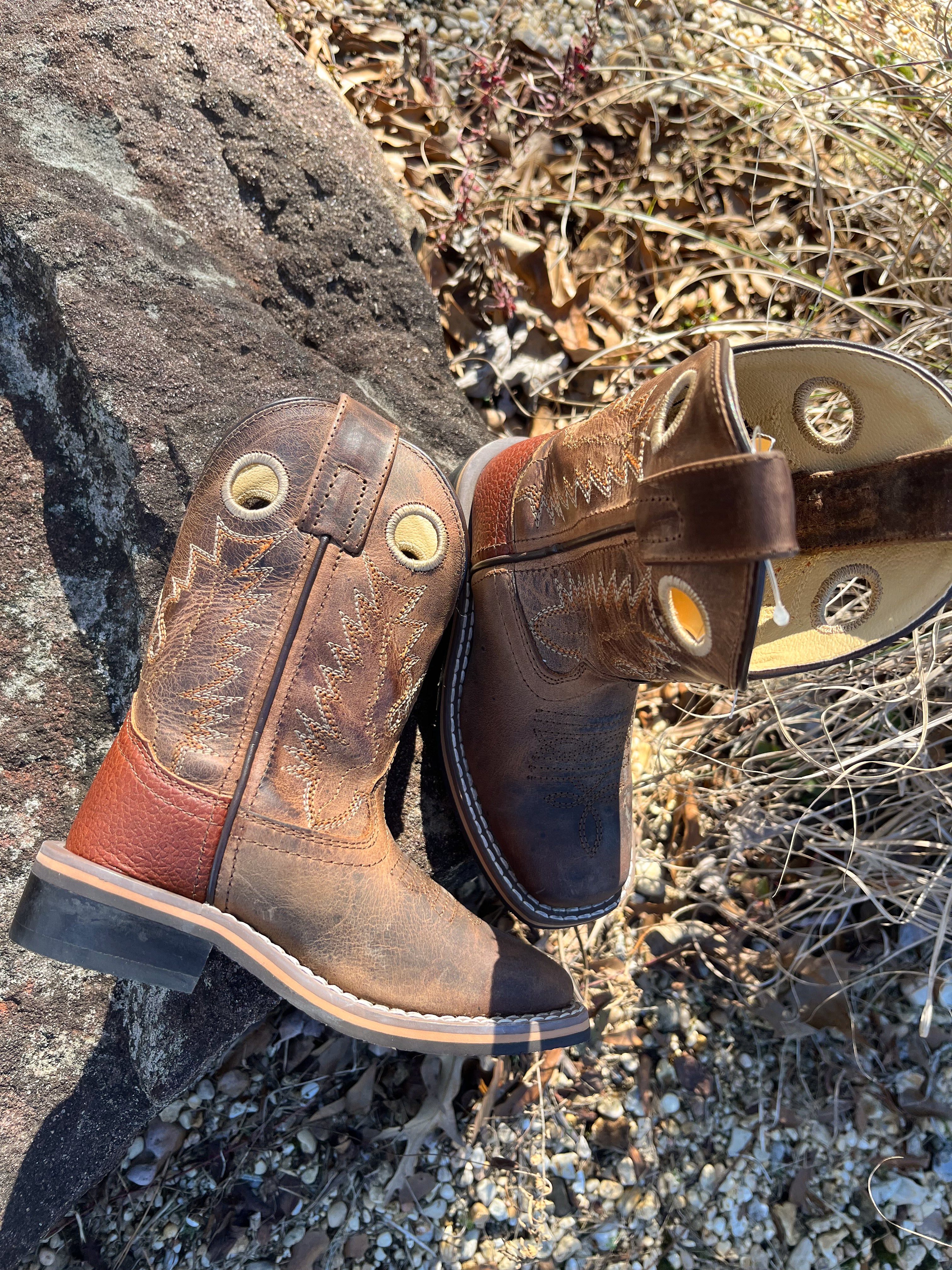 Kid's Smoky Mountain Jesse Brown Square Toe Boot - Image 3