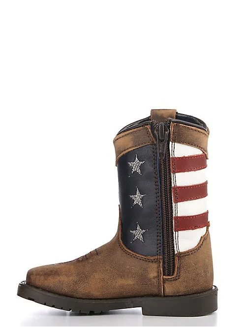 TODDLER SMOKY MOUNTAIN STARS AND STRIPES SQUARE TOE BOOT - Image 2