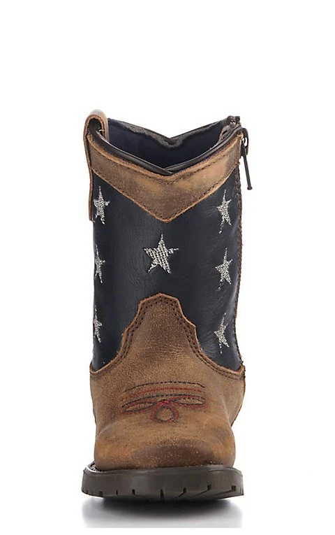 TODDLER SMOKY MOUNTAIN STARS AND STRIPES SQUARE TOE BOOT - Image 3