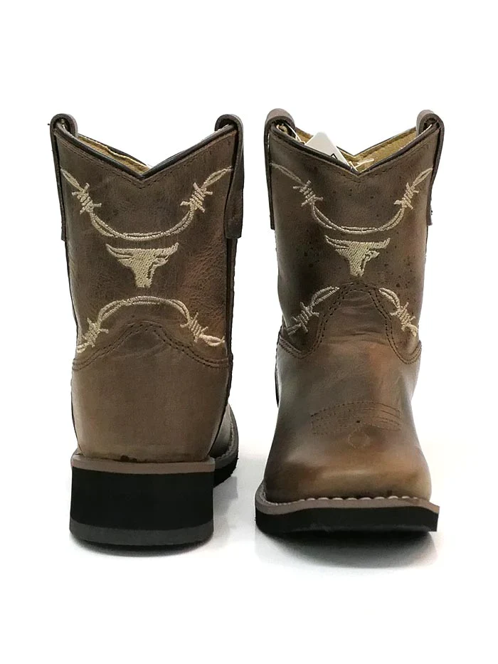 TODDLER SMOKY MOUNTAIN LOGAN SQUARE TOE BROWN BOOTS - Image 10